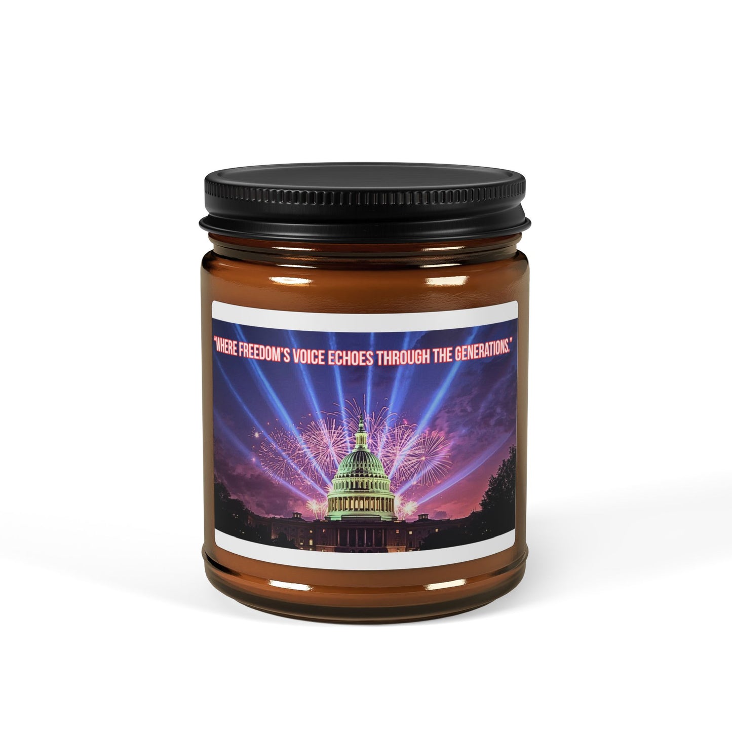 Capitol Lights Soy Candle — Amber Jar Scented Candle (Multi-Size)