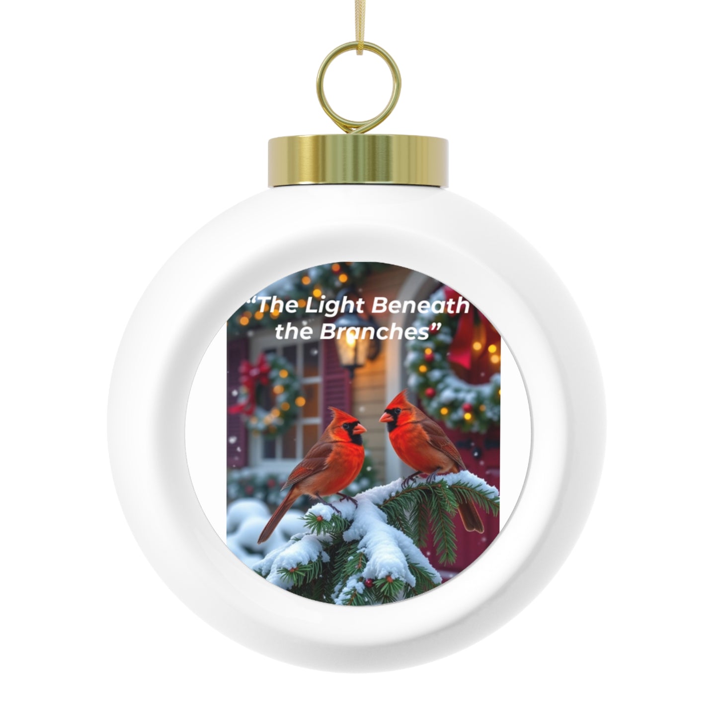 Christmas Ball Ornament, Holiday Decor, Personalized Gift, Tree Decoration, Festive Keepsake, Winter Celebration