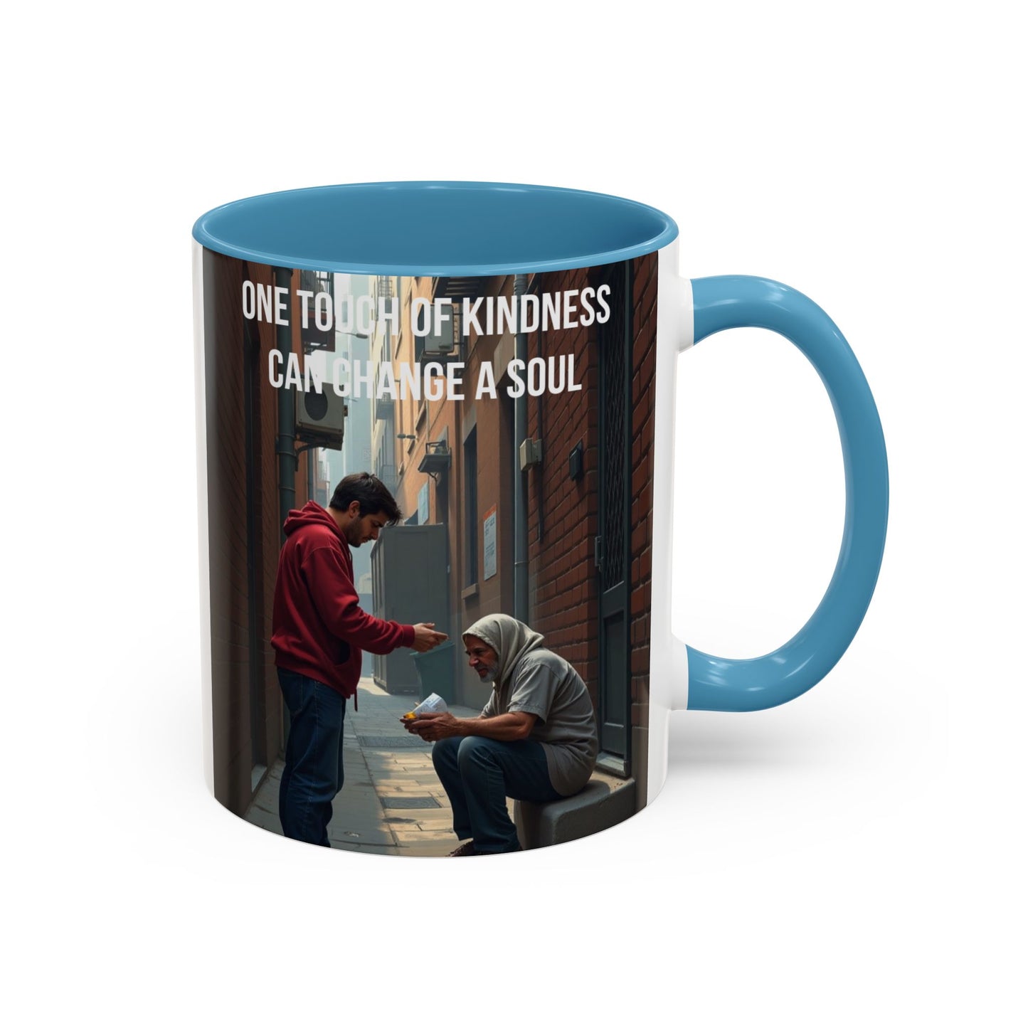 Kindness Quote Coffee Mug – "One Touch of Kindness Can Change a Soul" Accent Mug