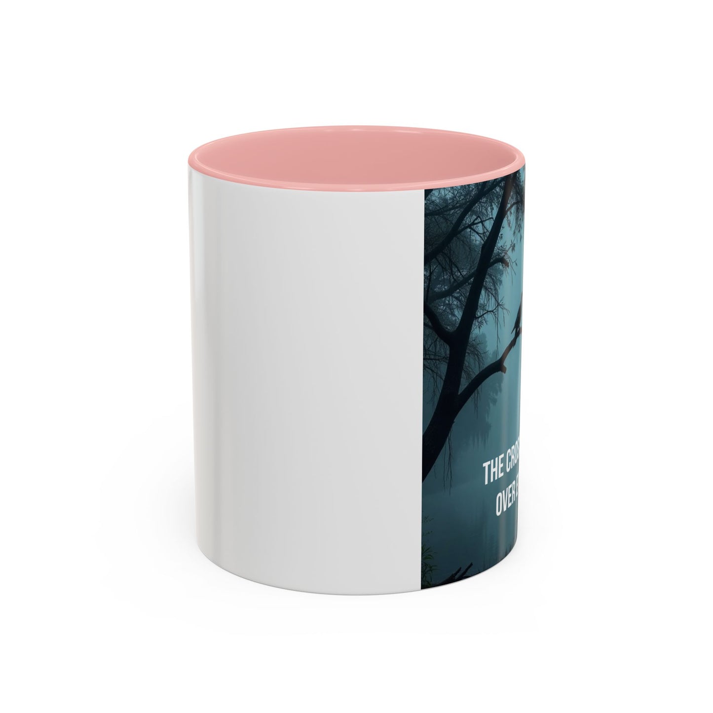 Religious Coffee Mug — "The Cross Stands Tall Over Every Storm" Accent Mug