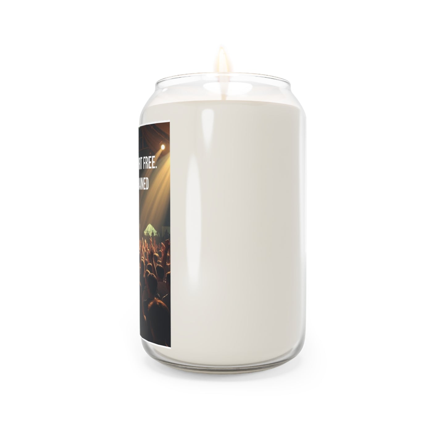Worship Night Scented Soy Candle — “Arms Raised. Spirit Free. Worship Unchained” (13.75oz)