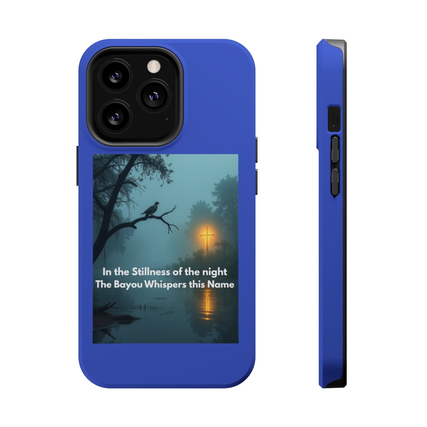 Magnetic Impact-Resistant Phone Case — Bayou Night Scene with Poem