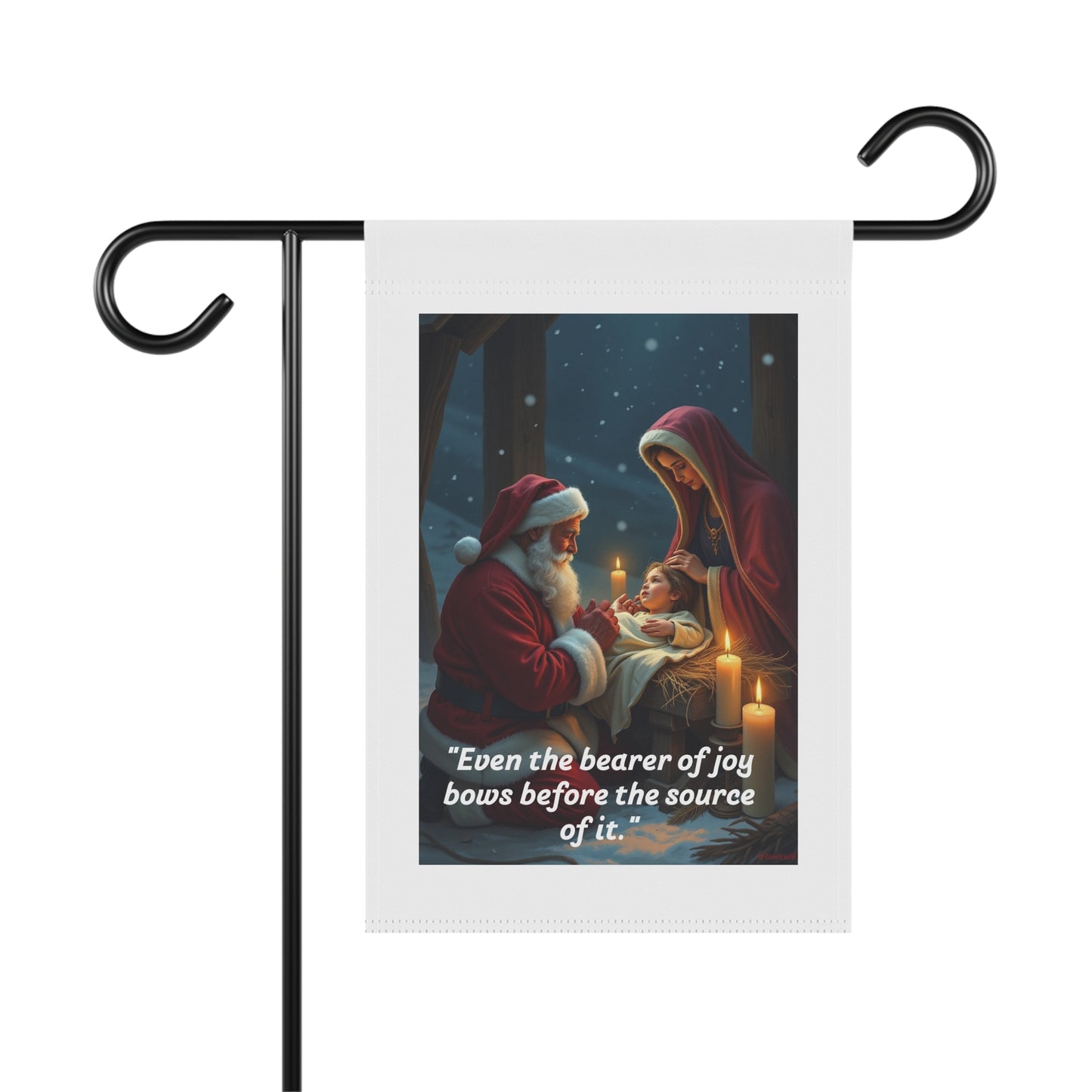 Even the bearer of joy bows before the source of it all