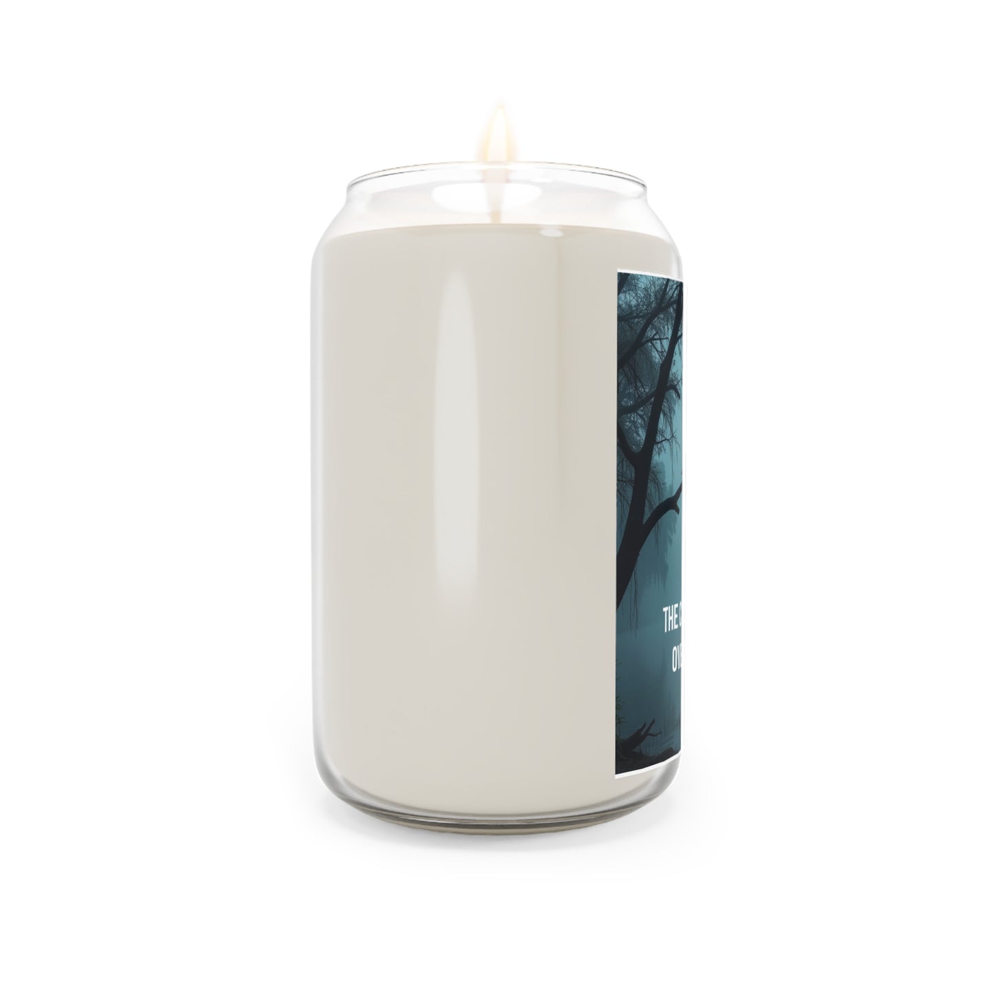 Inspirational Soy Candle — "The Cross Stands Tall Over Every Storm" (13.75 oz)