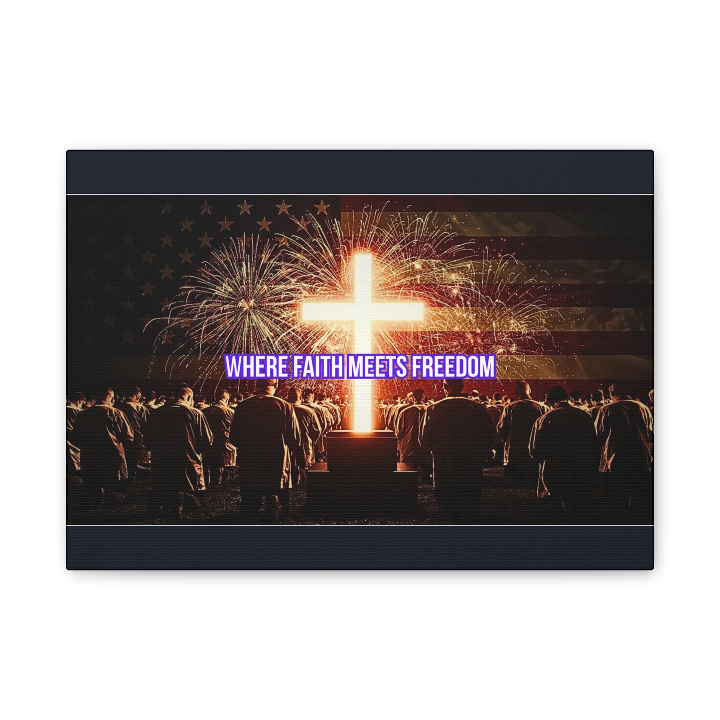 Where Faith Meets Freedom Canvas Wall Art