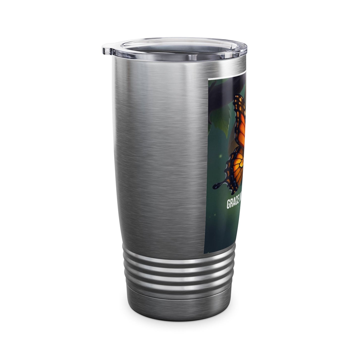 Grace Wins Everytime Butterfly 20oz Tumbler