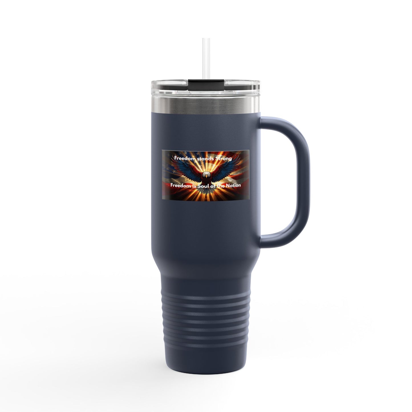 40oz Insulated Travel Mug — Freedom Wings Design