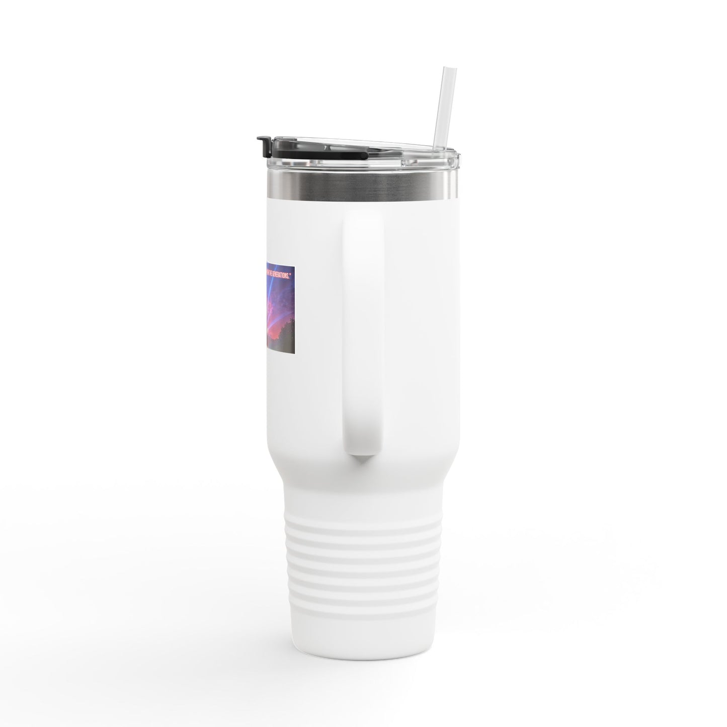40oz Insulated Travel Mug — Capitol Nightlight Skyline Design