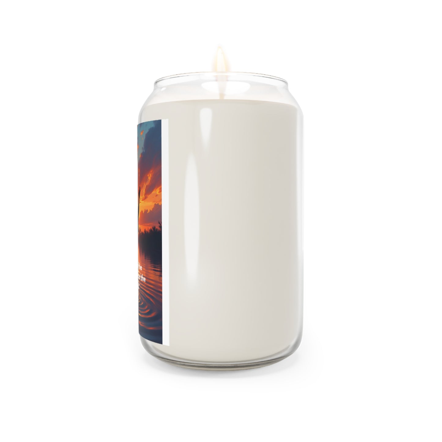 Inspirational Bayou Prayer Scented Soy Candle — "In the quiet of the bayou, I discovered the heart of God." (13.75 oz)