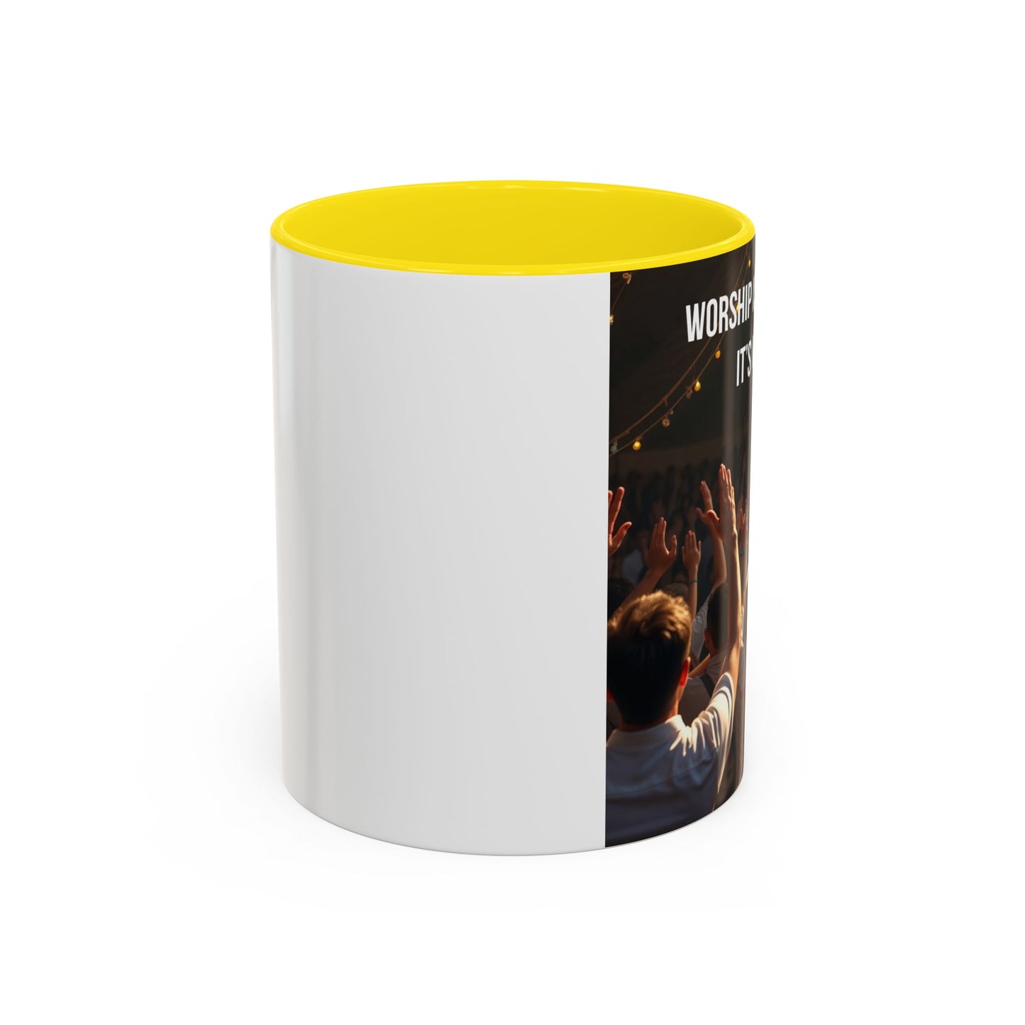 Worship Isn't What I Do — Accent Coffee Mug (11/15oz)