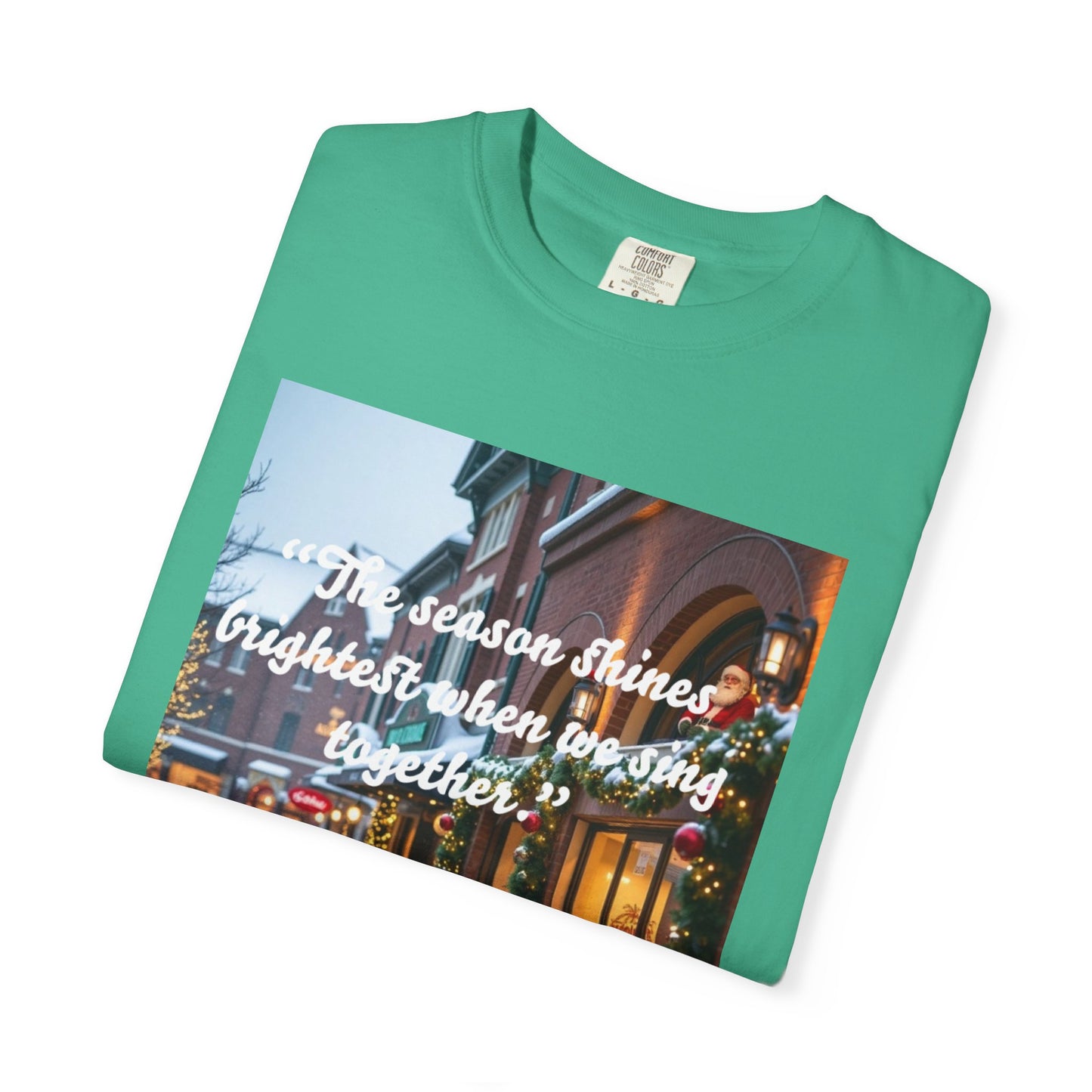 Holiday Cheer T-Shirt, Unisex Holiday Shirt, Christmas Gift, Family Gathering Shirt, Song Sing Along Tee
