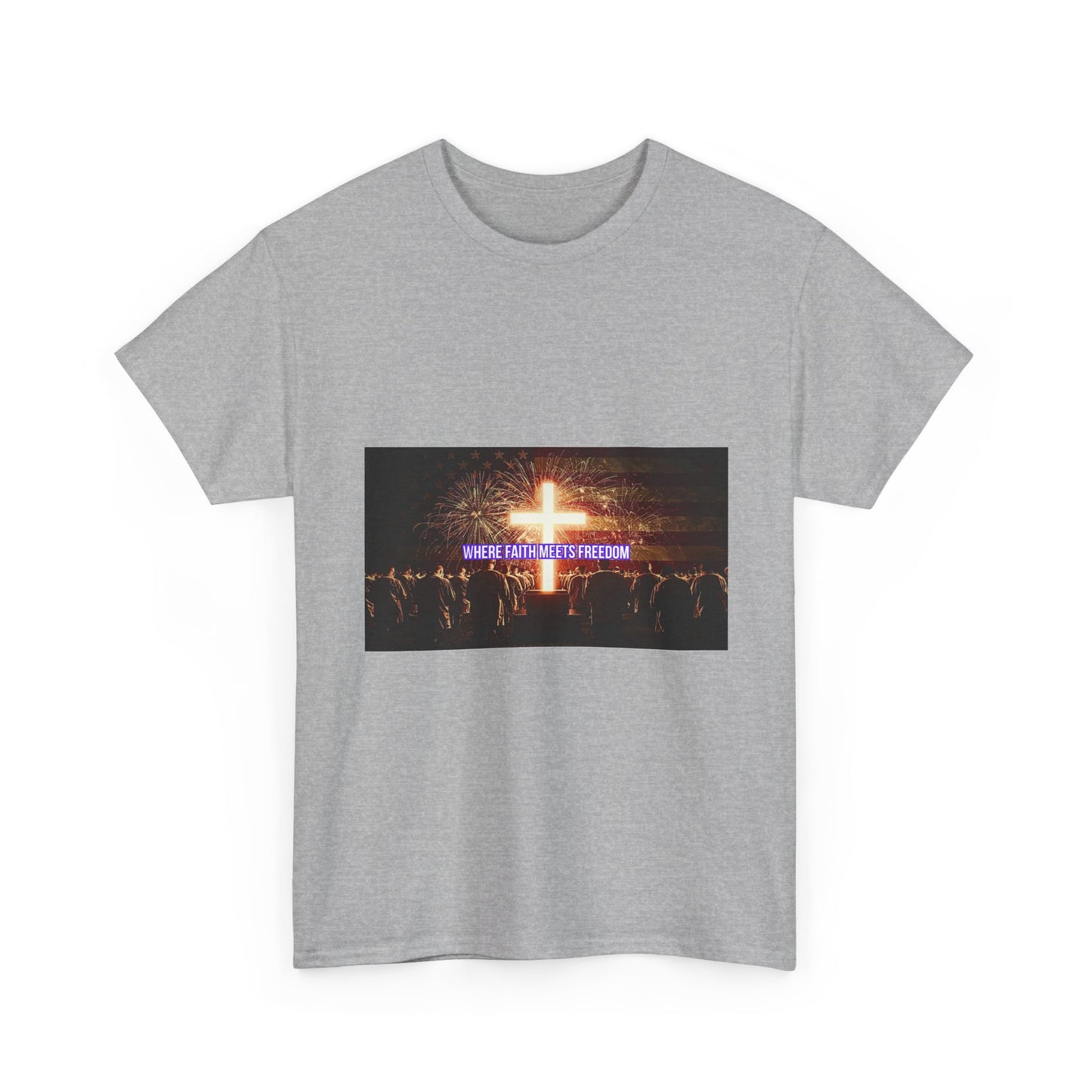 Christian Concert T-Shirt – 'Jesus Is My Confidence' Cross Graphic Tee