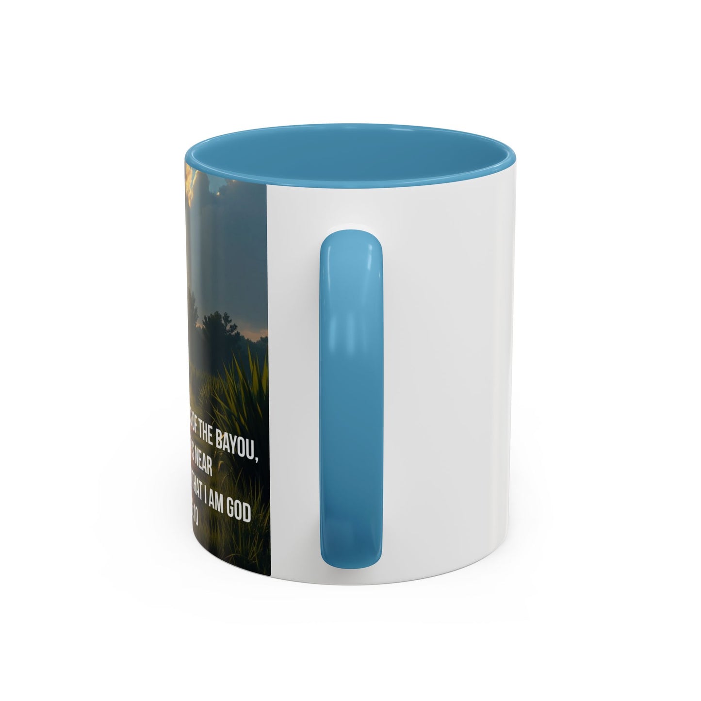 Inspirational Psalm 46:10 Coffee Mug — "Be Still" Accent Mug