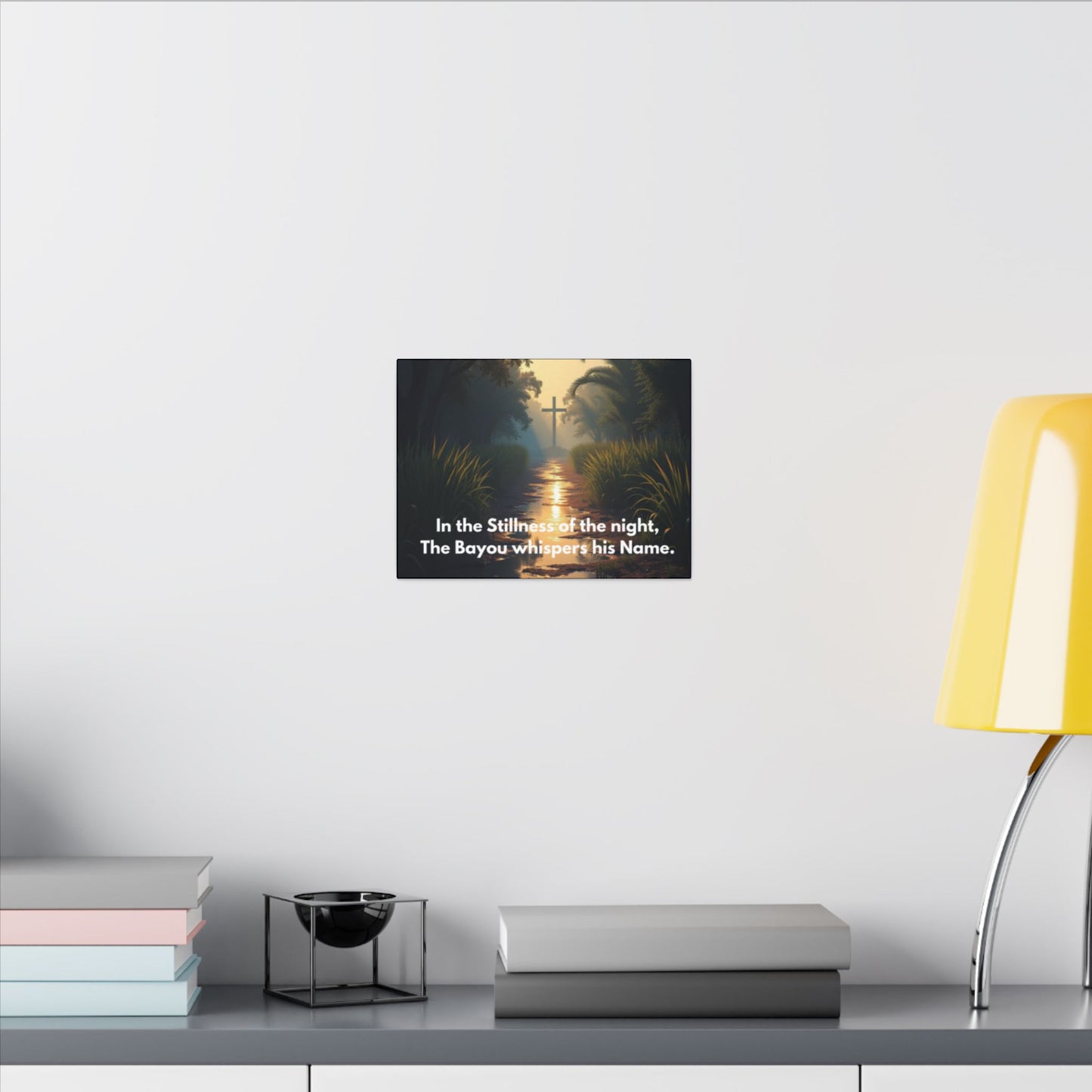 Bayou Quiet Canvas Wall Art — "In the Stillness of the night, The Bayou whispers his Name."