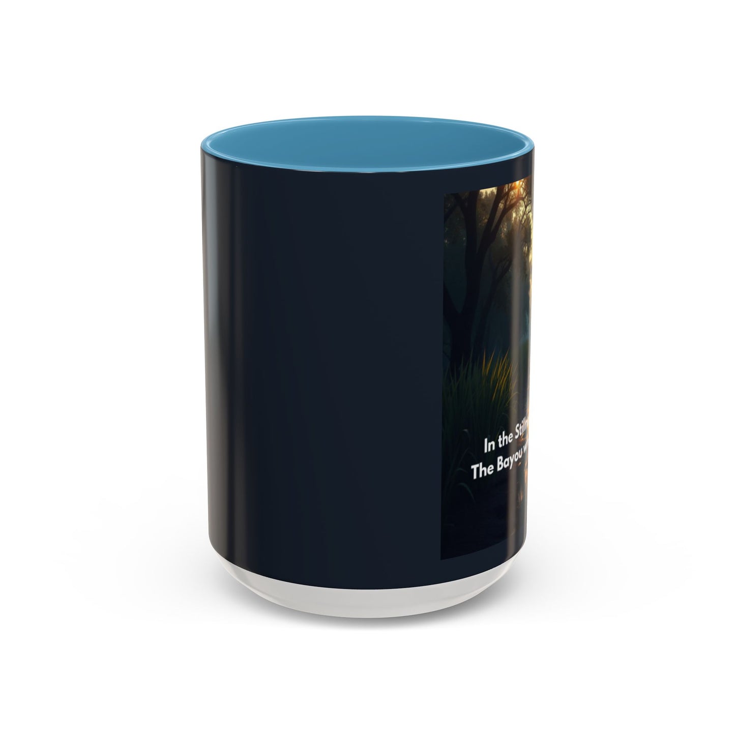 Bayou Night Coffee Mug — 'In the Stillness of the Night, The Bayou Whispers His Name' Accent Mug