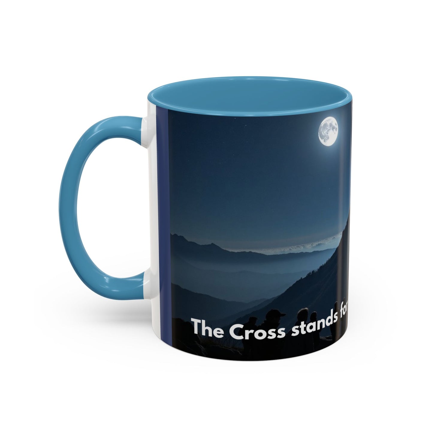 Patriotic Faith Coffee Mug — 'The Eagle Stands for Freedom' 11/15oz Accent Mug
