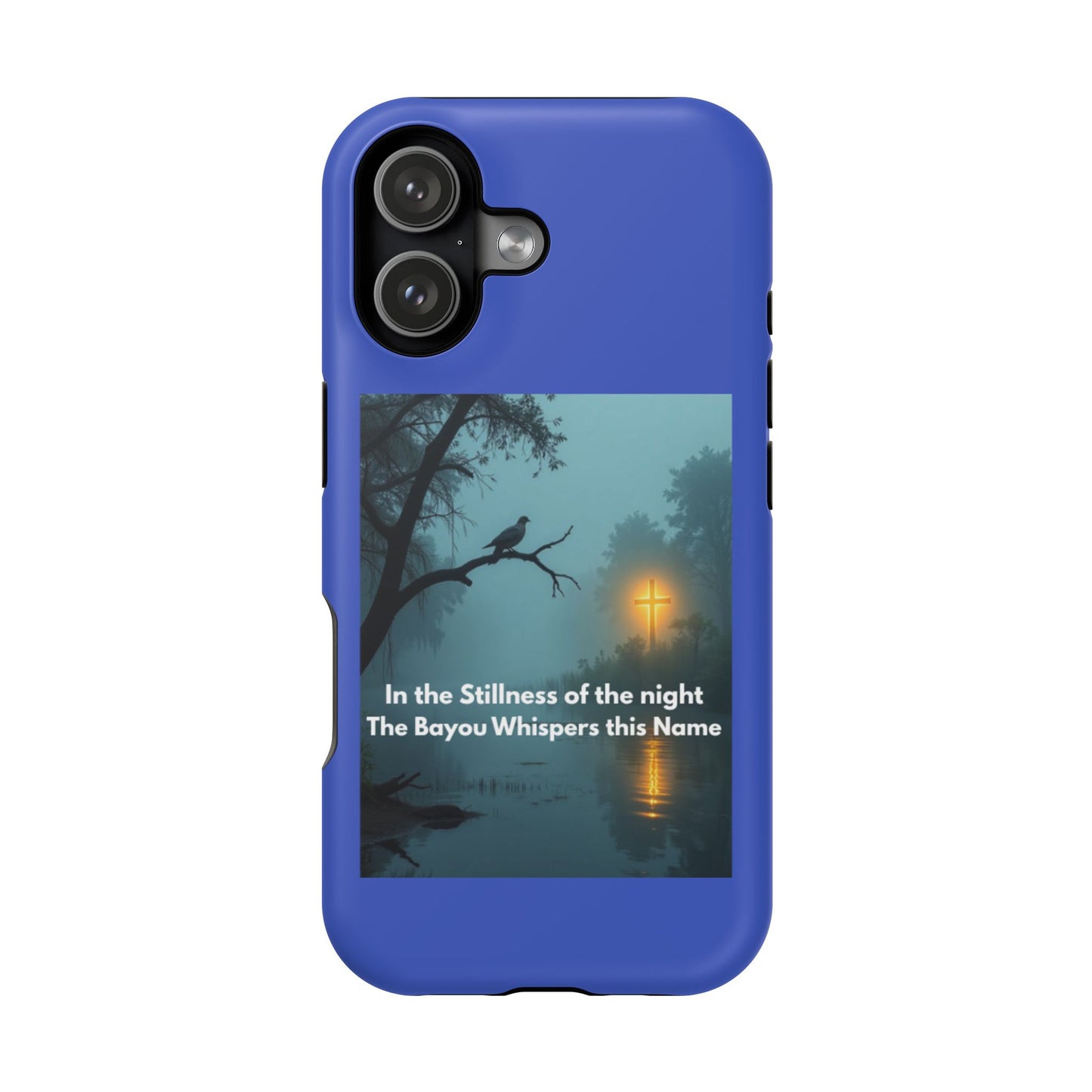 Magnetic Impact-Resistant Phone Case — Bayou Night Scene with Poem