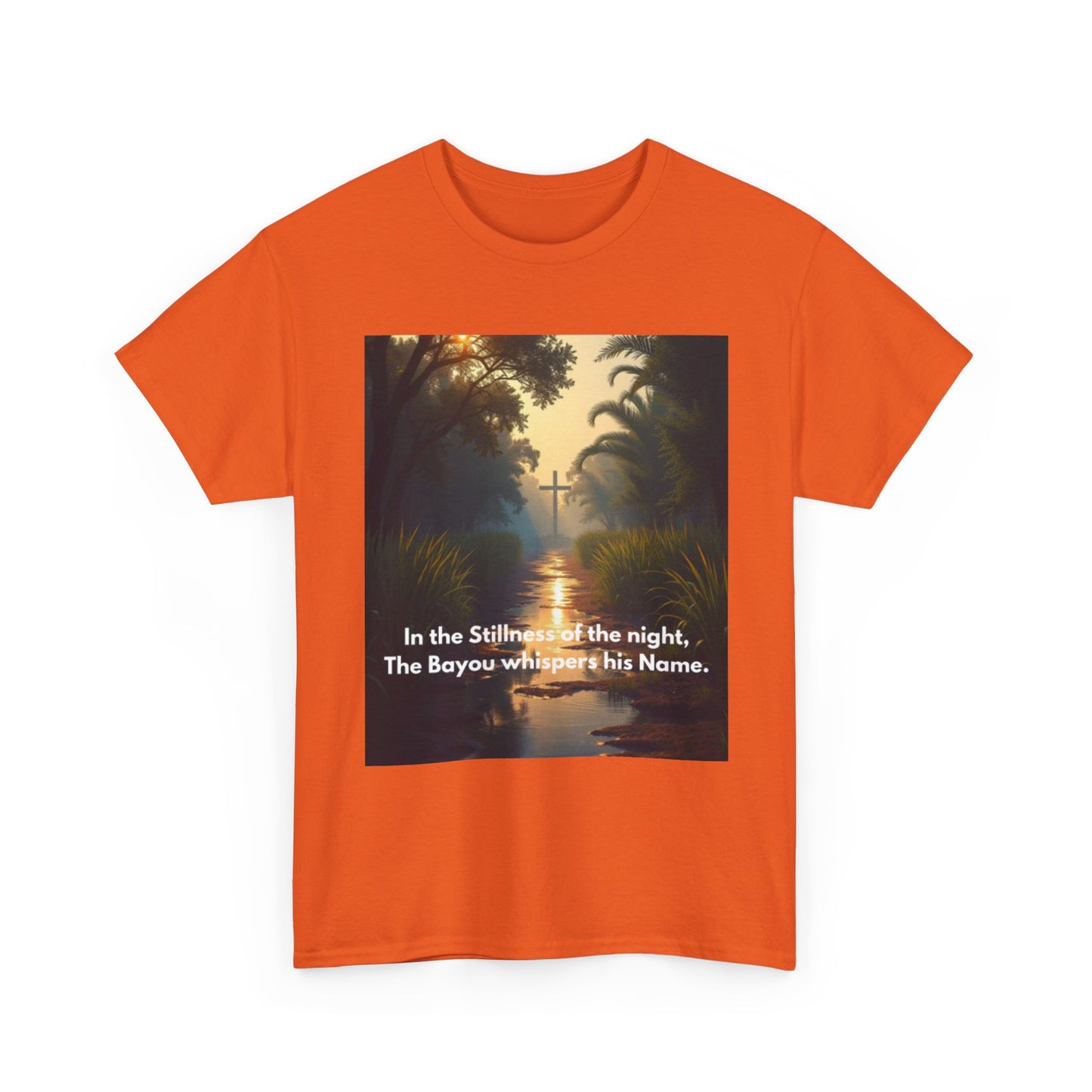 Bayou Night Scenic Tee — "In the Stillness of the night, The Bayou whispers his Name."