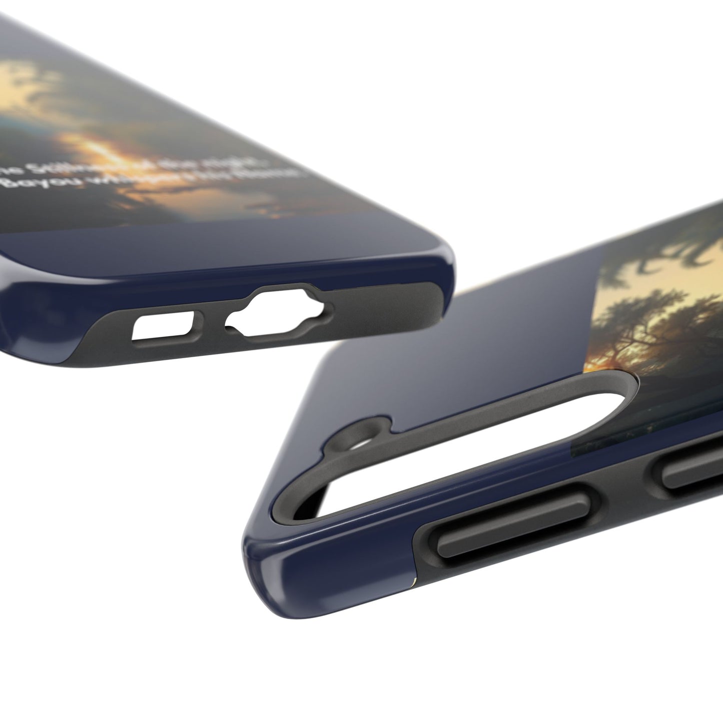 Bayou Cross Phone Case — "In the Stillness of the Night, The Bayou Whispers His Name"