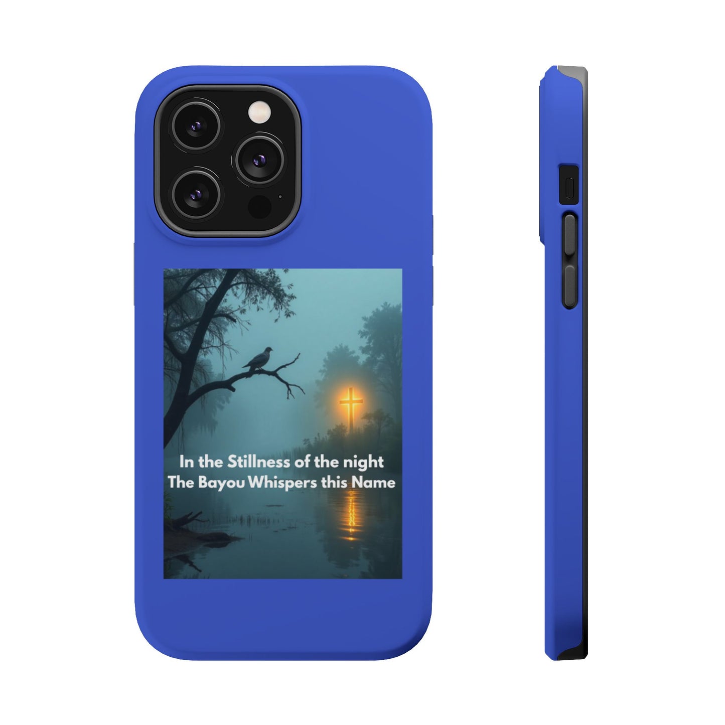 Magnetic Impact-Resistant Phone Case — Bayou Night Scene with Poem