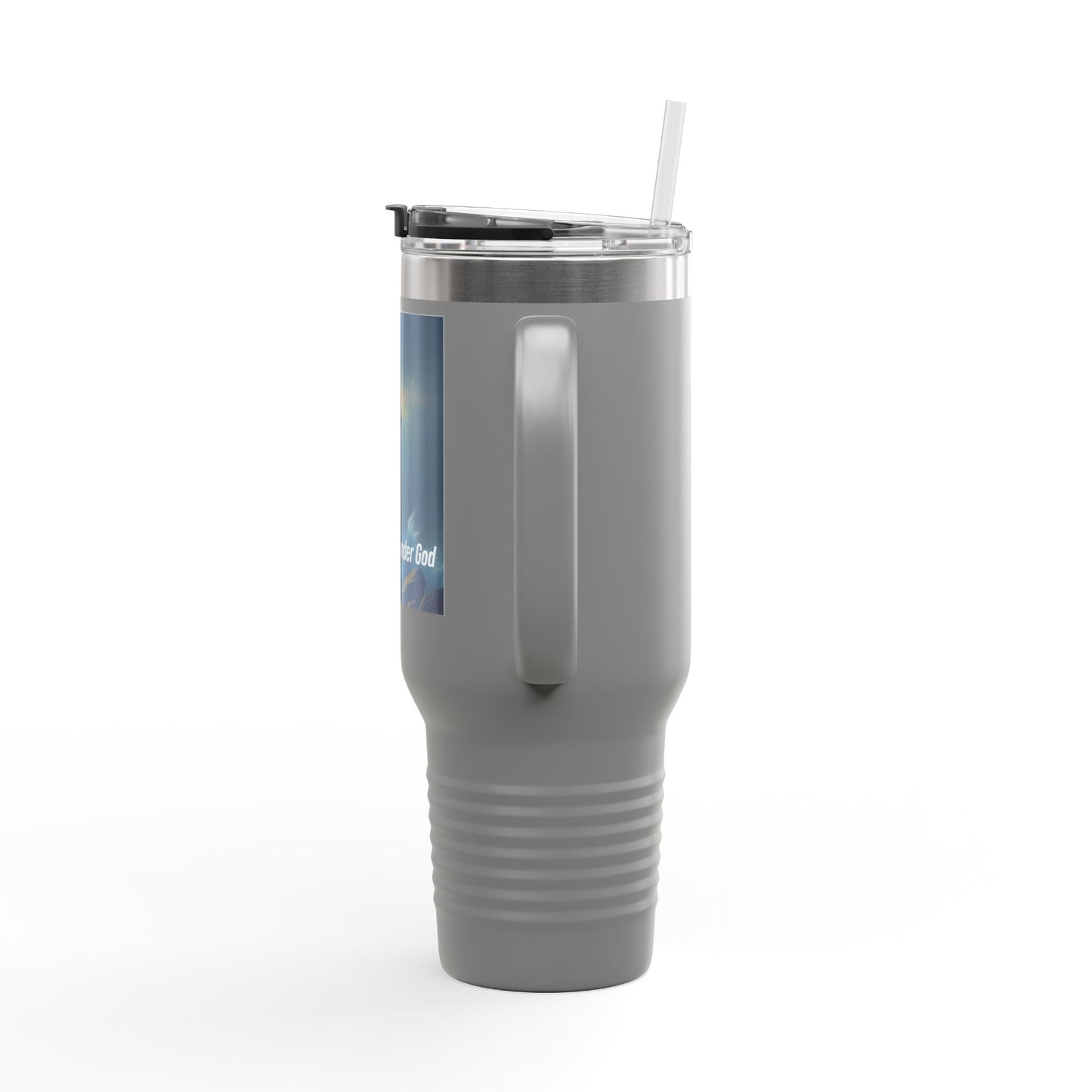 Travel Mug — Lighthouse "One Nation Under God" Insulated 40oz Tumbler