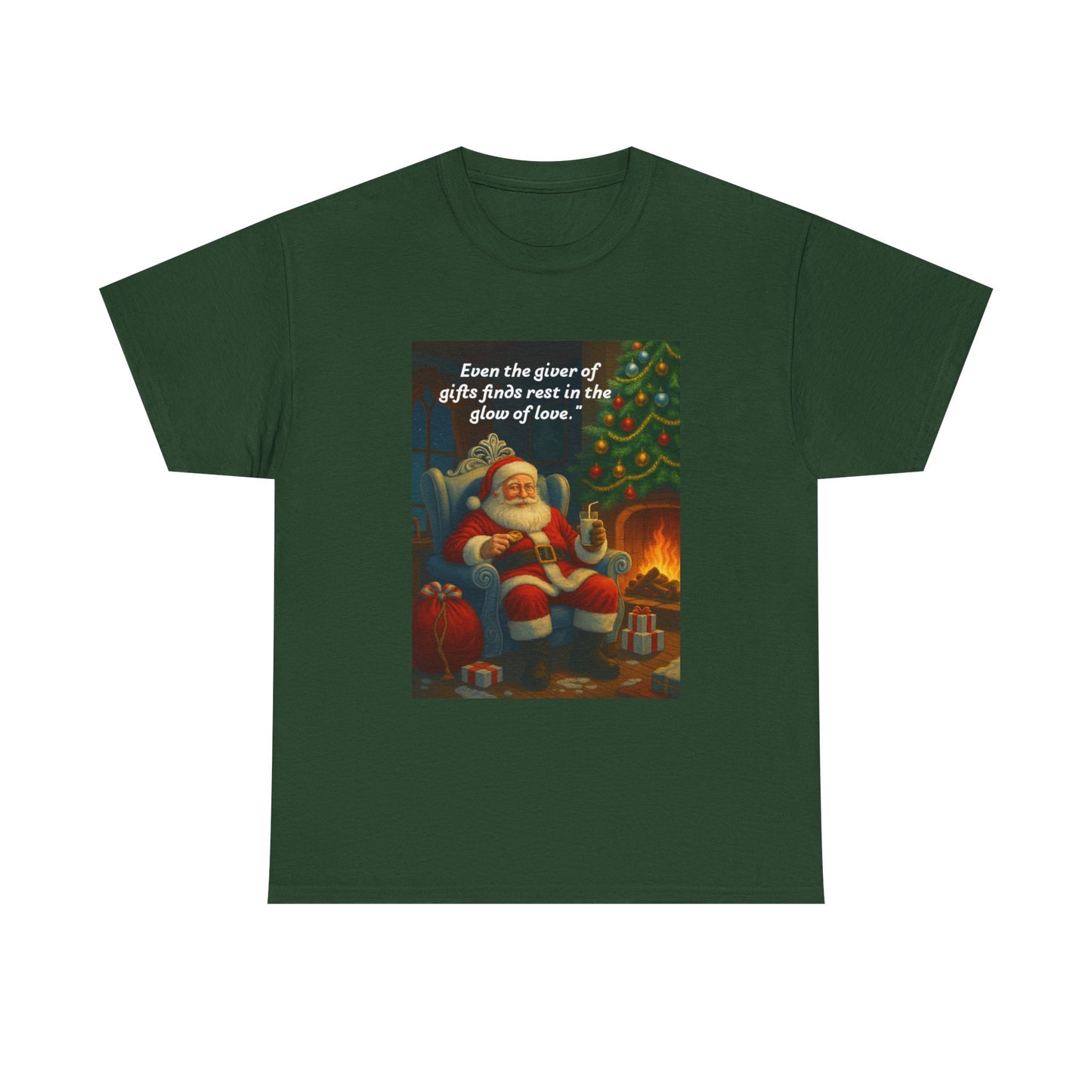 Cozy Holiday Tee, Christmas Gift Shirt, Santa Graphic Tee, Festive Cotton T-shirt, Unisex Christmas Apparel, Gifts for Him/Her