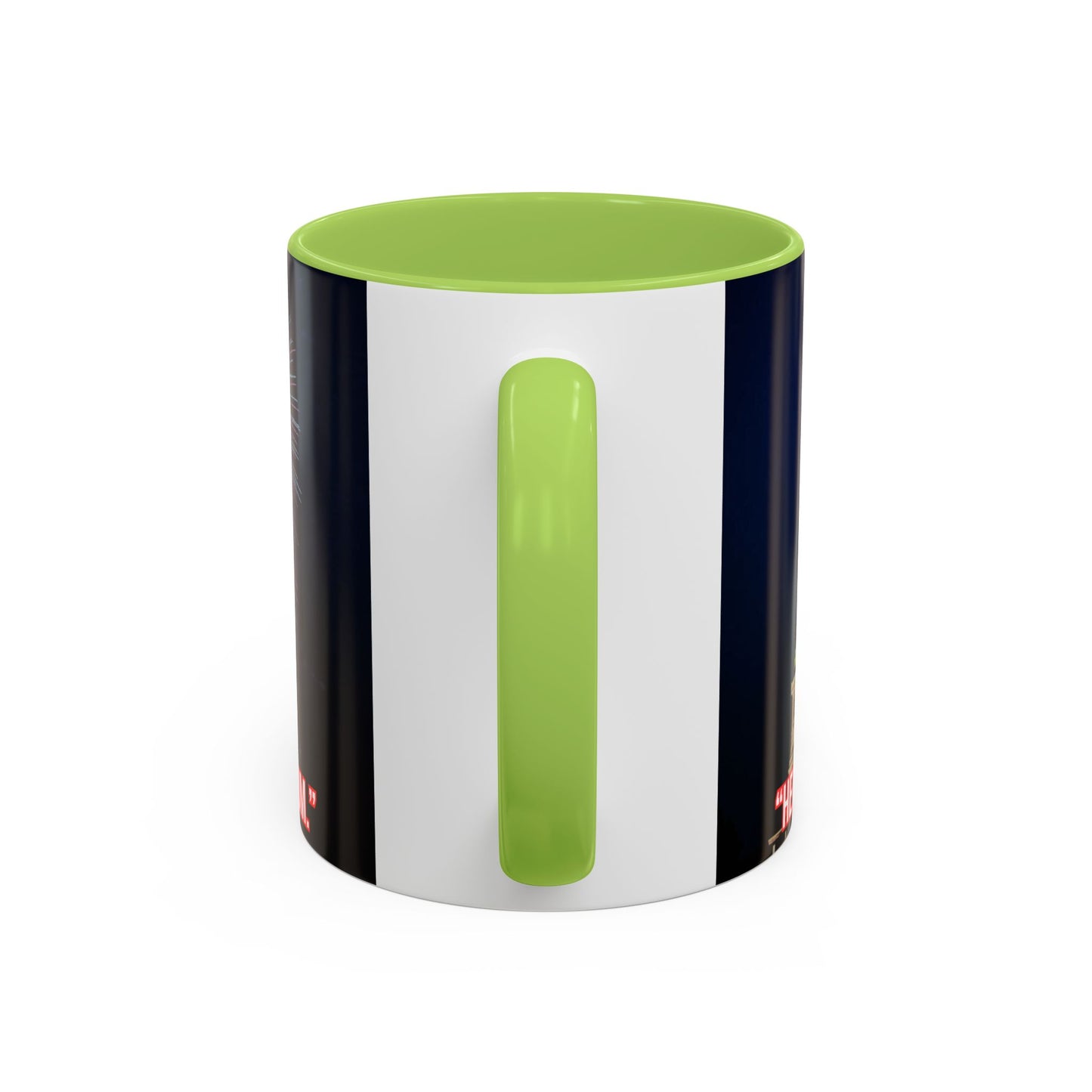 Fireworks Accent Coffee Mug — Inspirational "Lights the Path to Freedom" Design