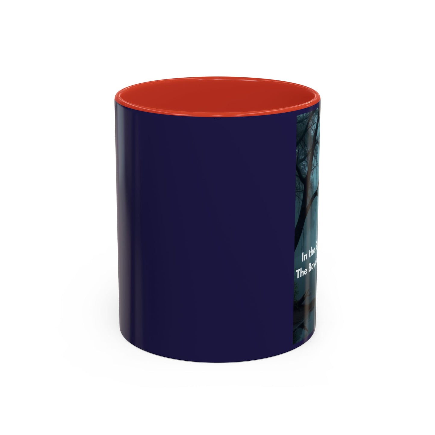 Accent Coffee Mug — Bayou Night Scene with Poetic Quote (11/15oz)