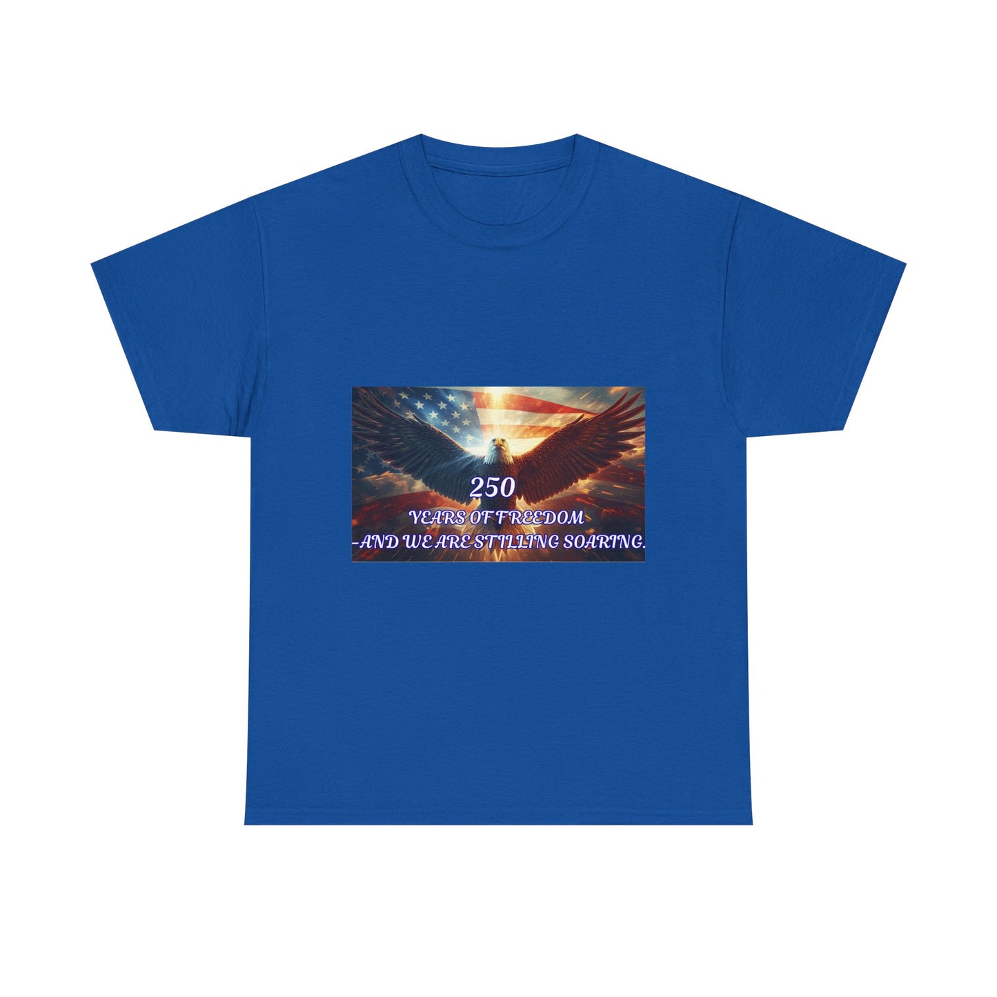 Patriotic Eagle T-Shirt — "250 Years of Freedom" American Flag Tee