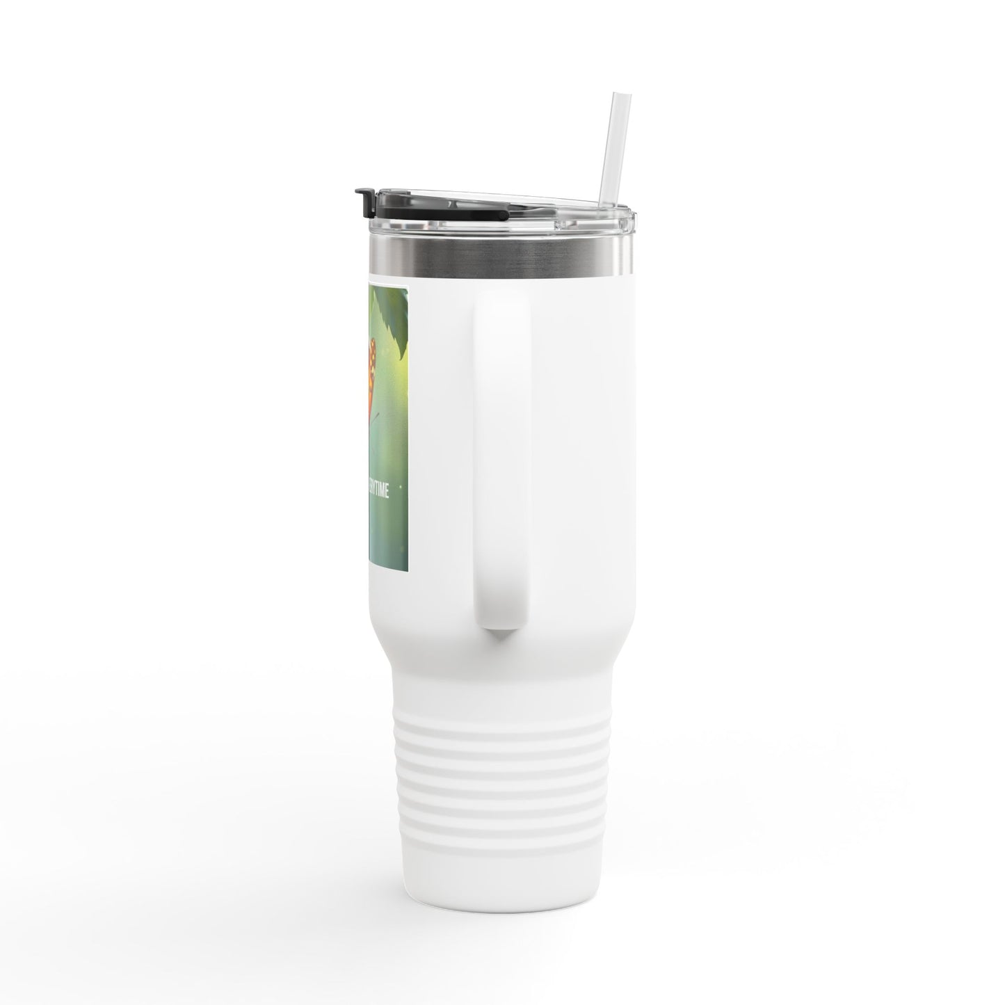 40oz Insulated Travel Mug — 'Grace Wins Everytime' Butterfly Design