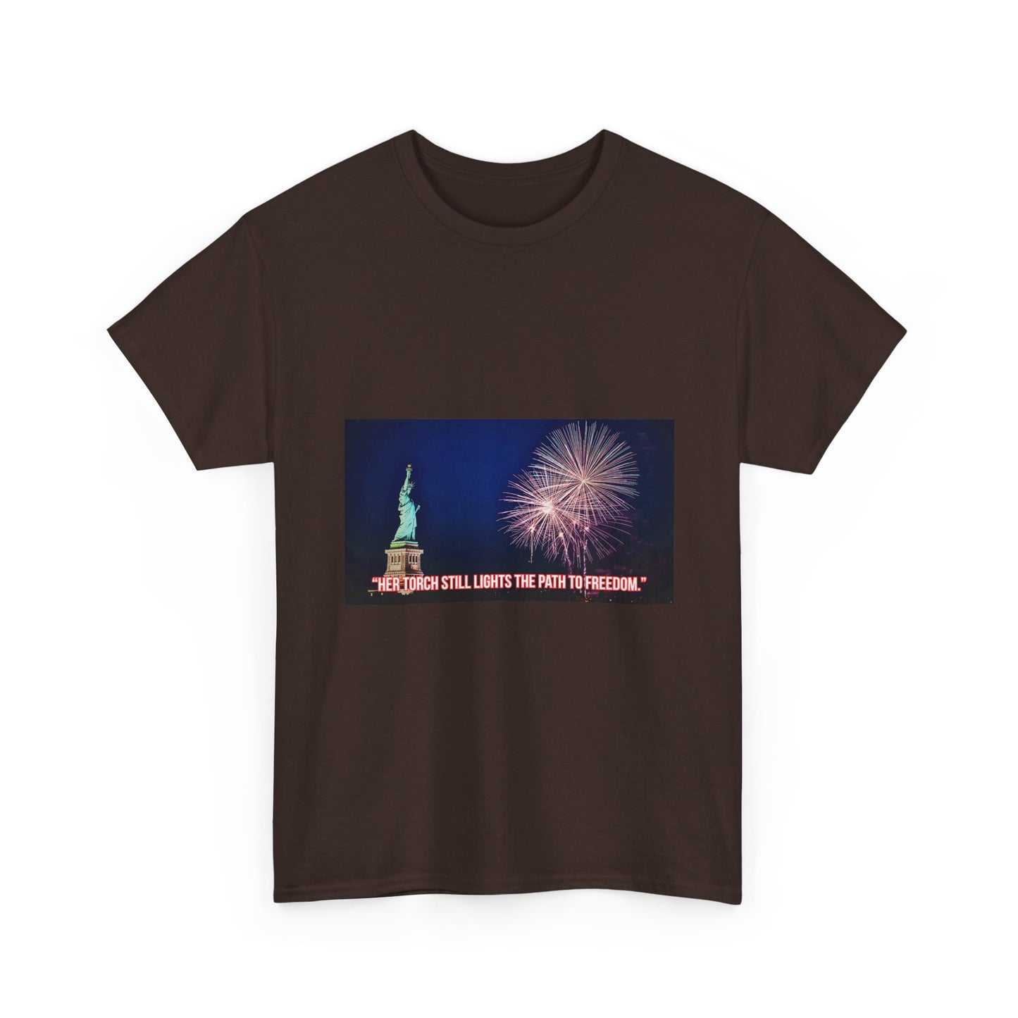Liberty Fireworks T-Shirt — Statue of Liberty 4th of July Tee