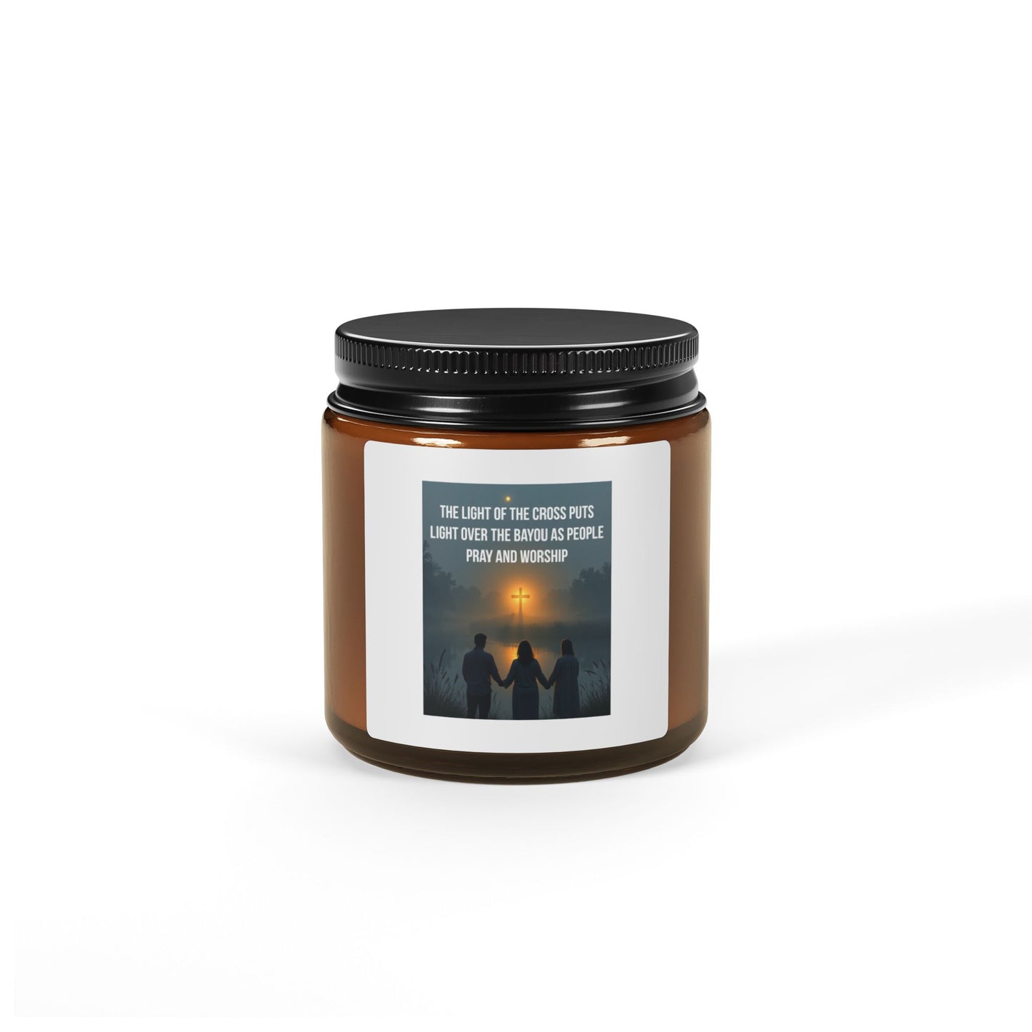 Soy Candle — 'The Light of the World' Amber Jar Scented Candle