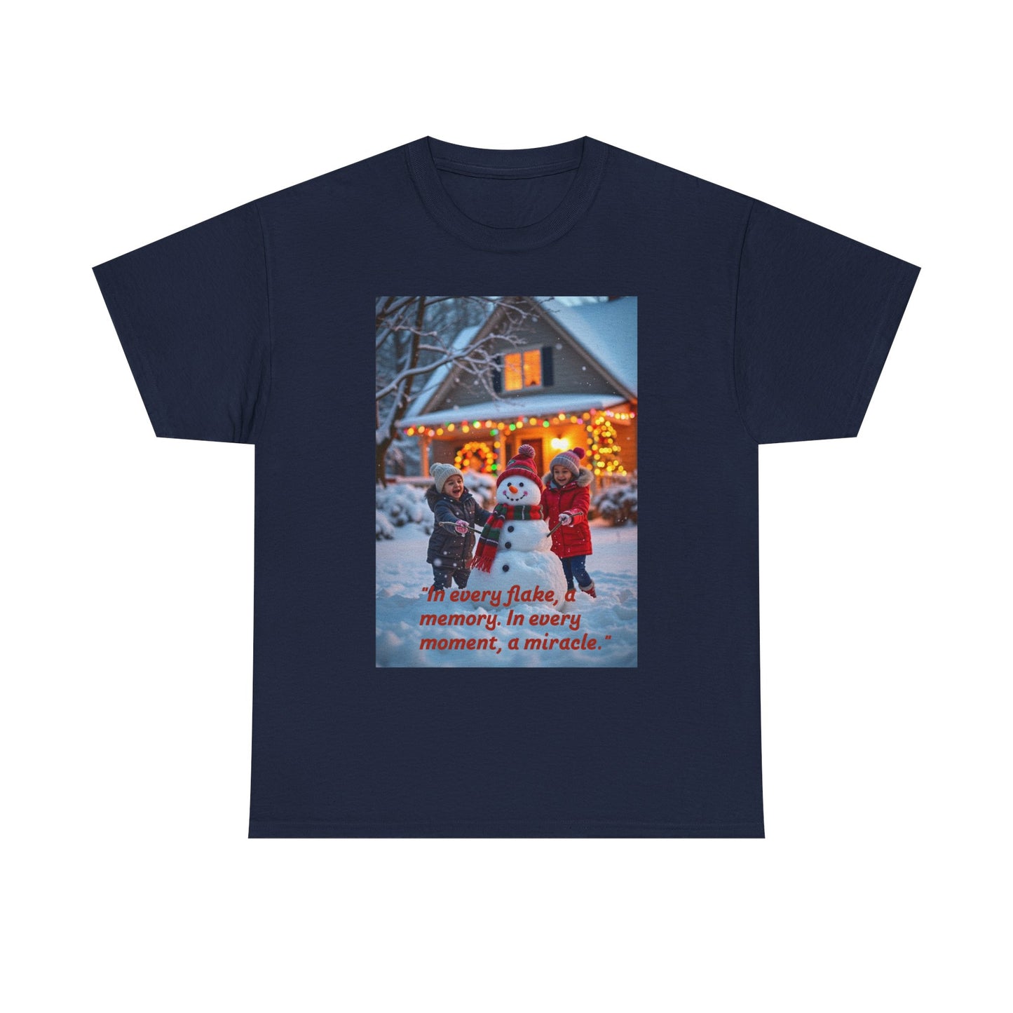 Winter Wonderland Tee, Cozy Holiday T-Shirt, Perfect for Christmas, Snowy Memories Shirt, Unisex Cute Graphic Tee