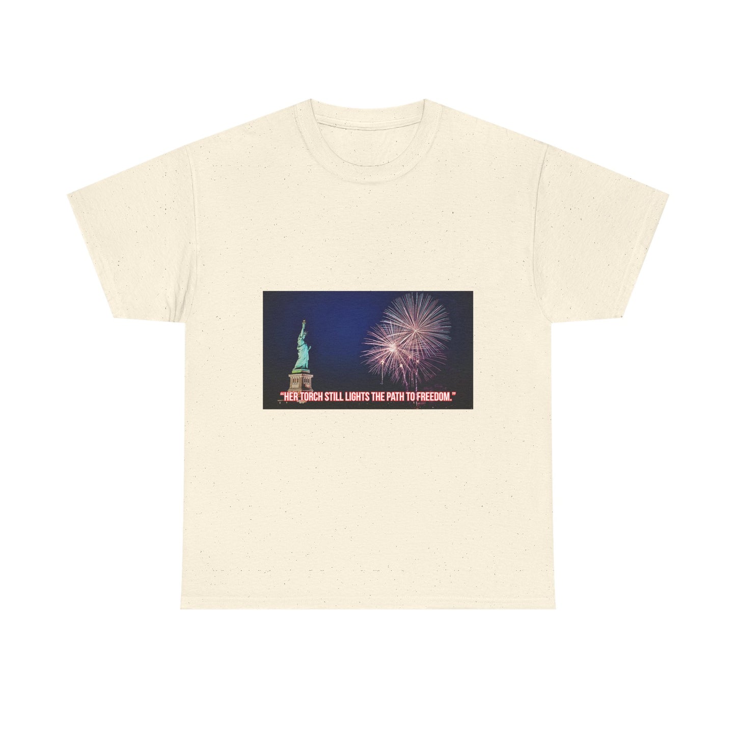 Liberty Fireworks T-Shirt — Statue of Liberty 4th of July Tee