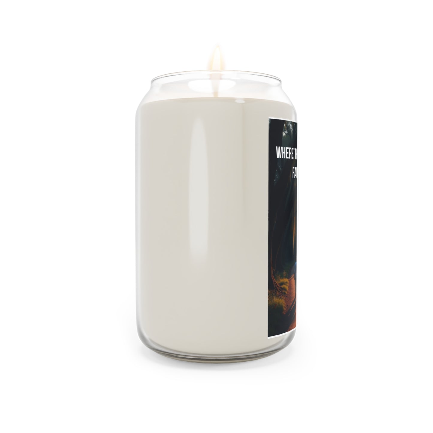 Scented Soy Candle — "Where the Moss Hangs Low, Faith Rises High" (13.75oz)