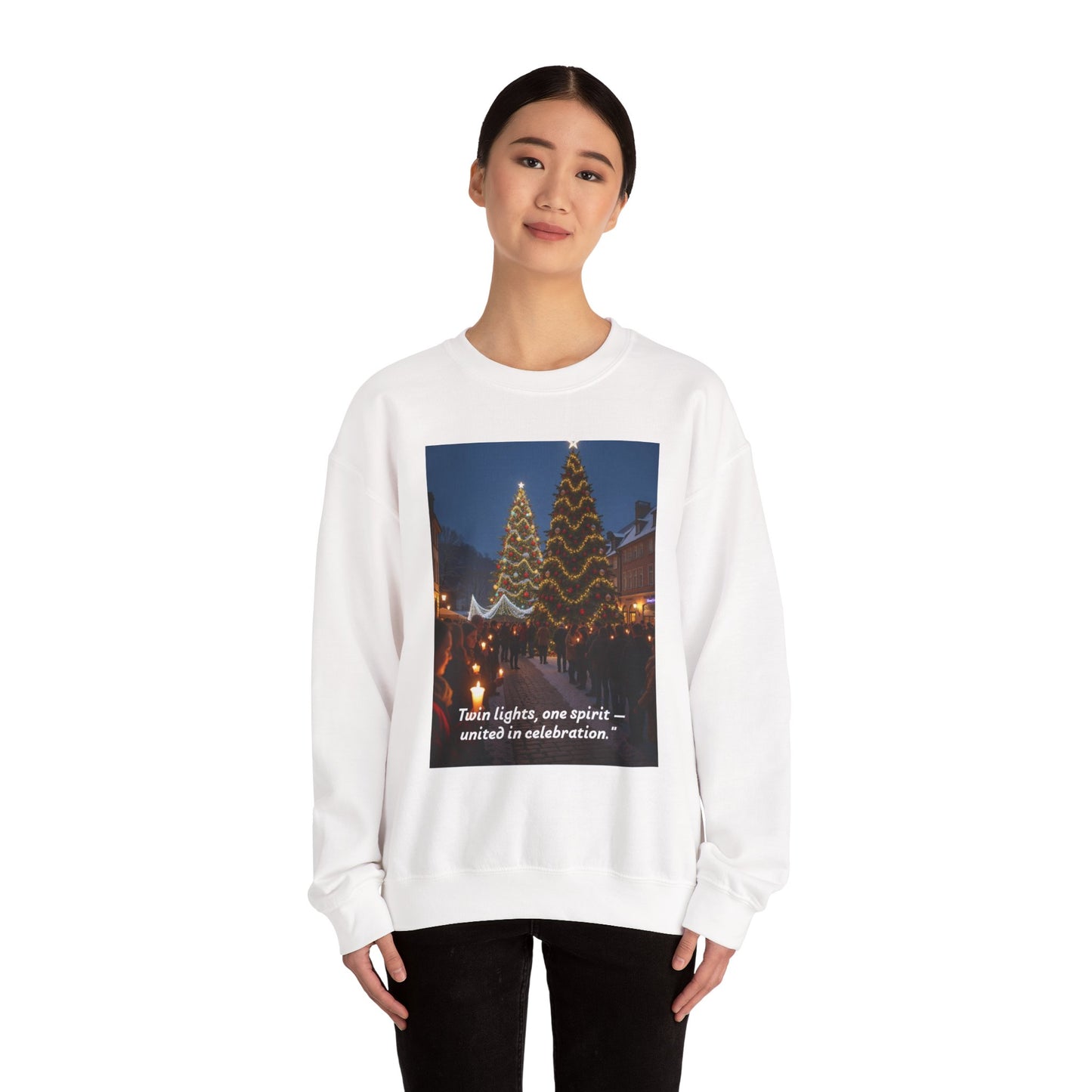 Holiday Spirit Crewneck Sweatshirt, Comfortable Sweatshirt, Cozy Sweatshirt, Unisex Gift, Christmas Sweatshirt