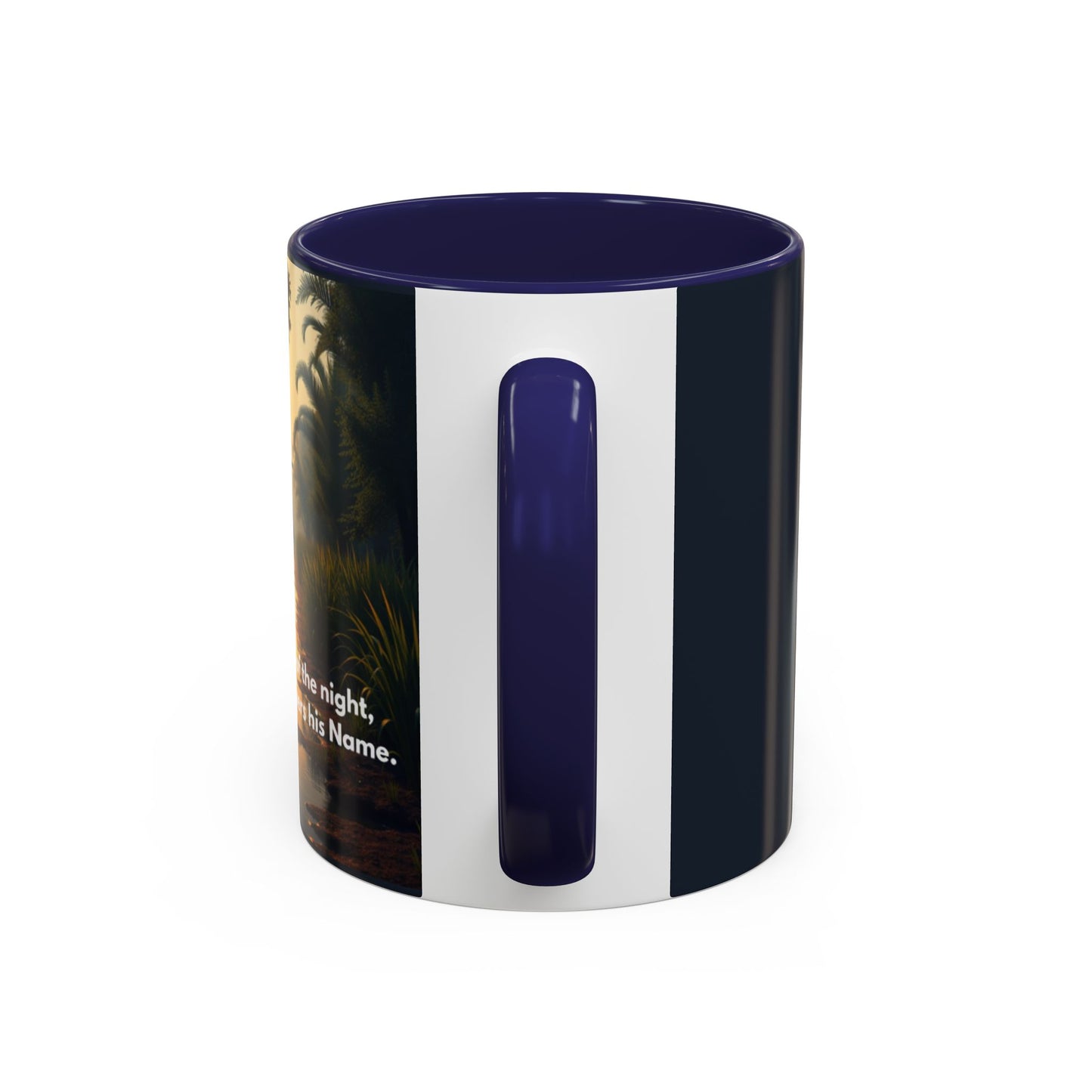 Bayou Night Coffee Mug — 'In the Stillness of the Night, The Bayou Whispers His Name' Accent Mug