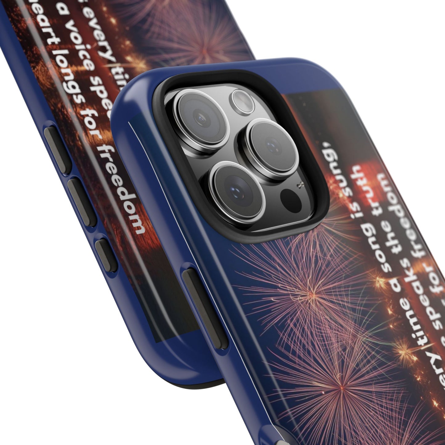 Fireworks Freedom Tough Phone Case — Patriotic 4th of July Quote Case
