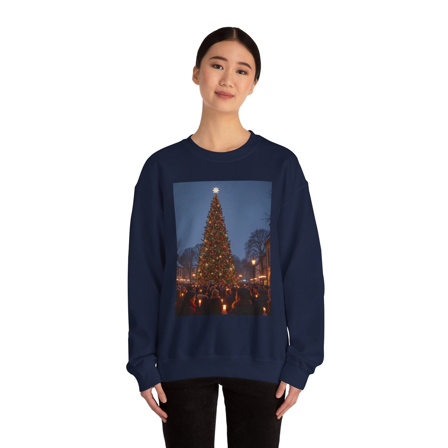 Christmas Tree Crewneck Sweatshirt, Cozy Holiday Apparel, Unisex Christmas Gift, Winter Fashion, Festive Sweatshirt