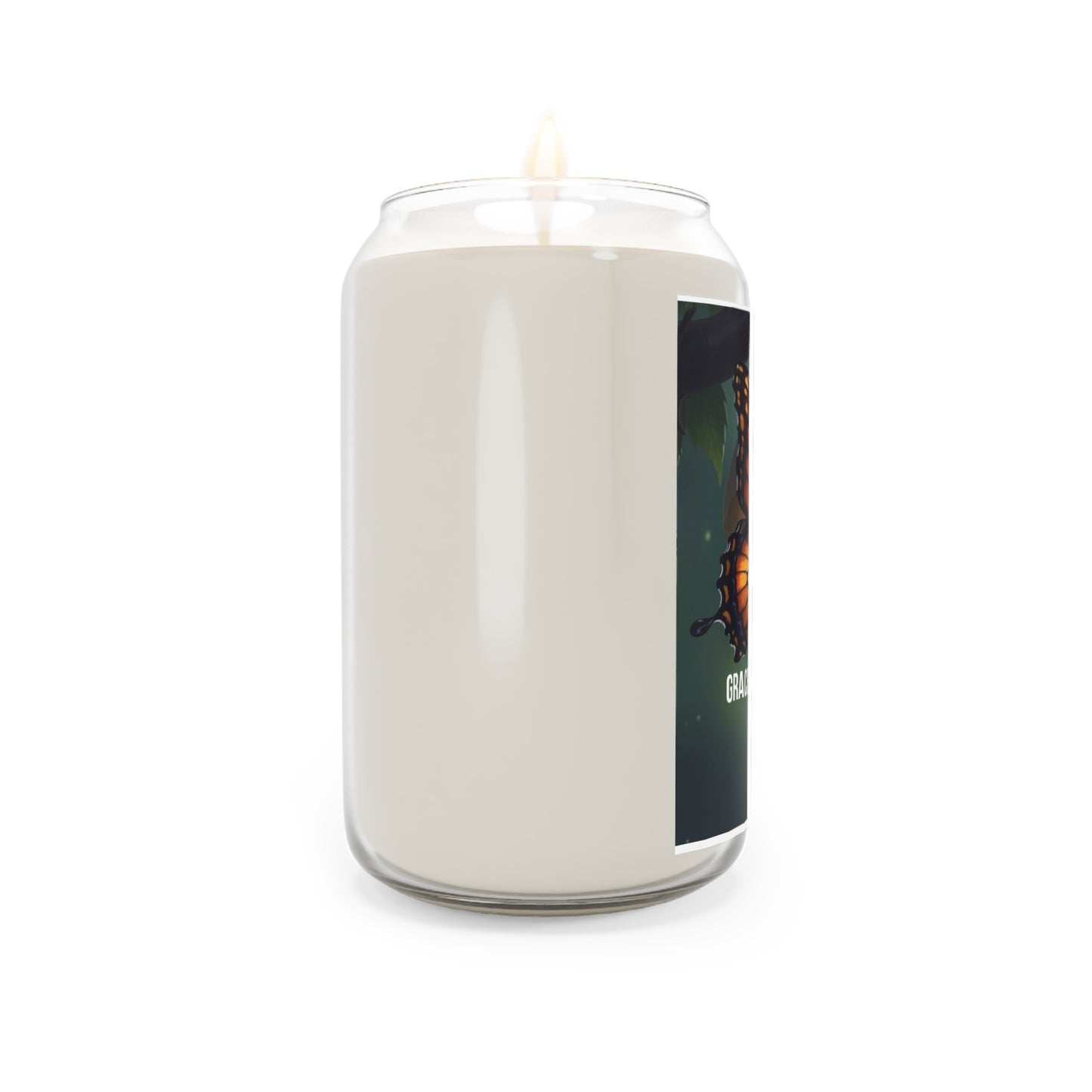 Grace Wins Everytime Soy Candle — 13.75oz Scented Jar (Monarch Butterfly)
