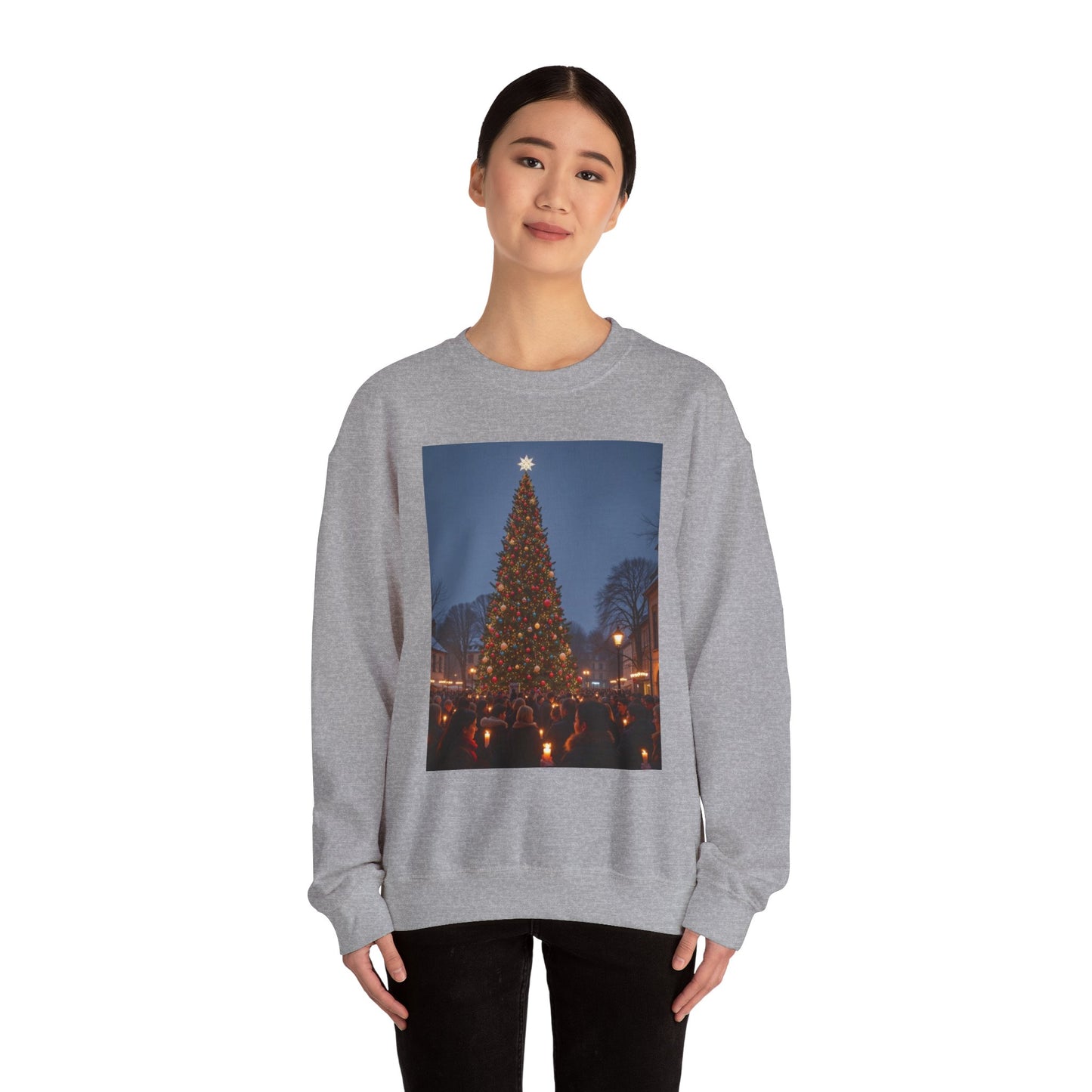 Christmas Tree Crewneck Sweatshirt, Cozy Holiday Apparel, Unisex Christmas Gift, Winter Fashion, Festive Sweatshirt