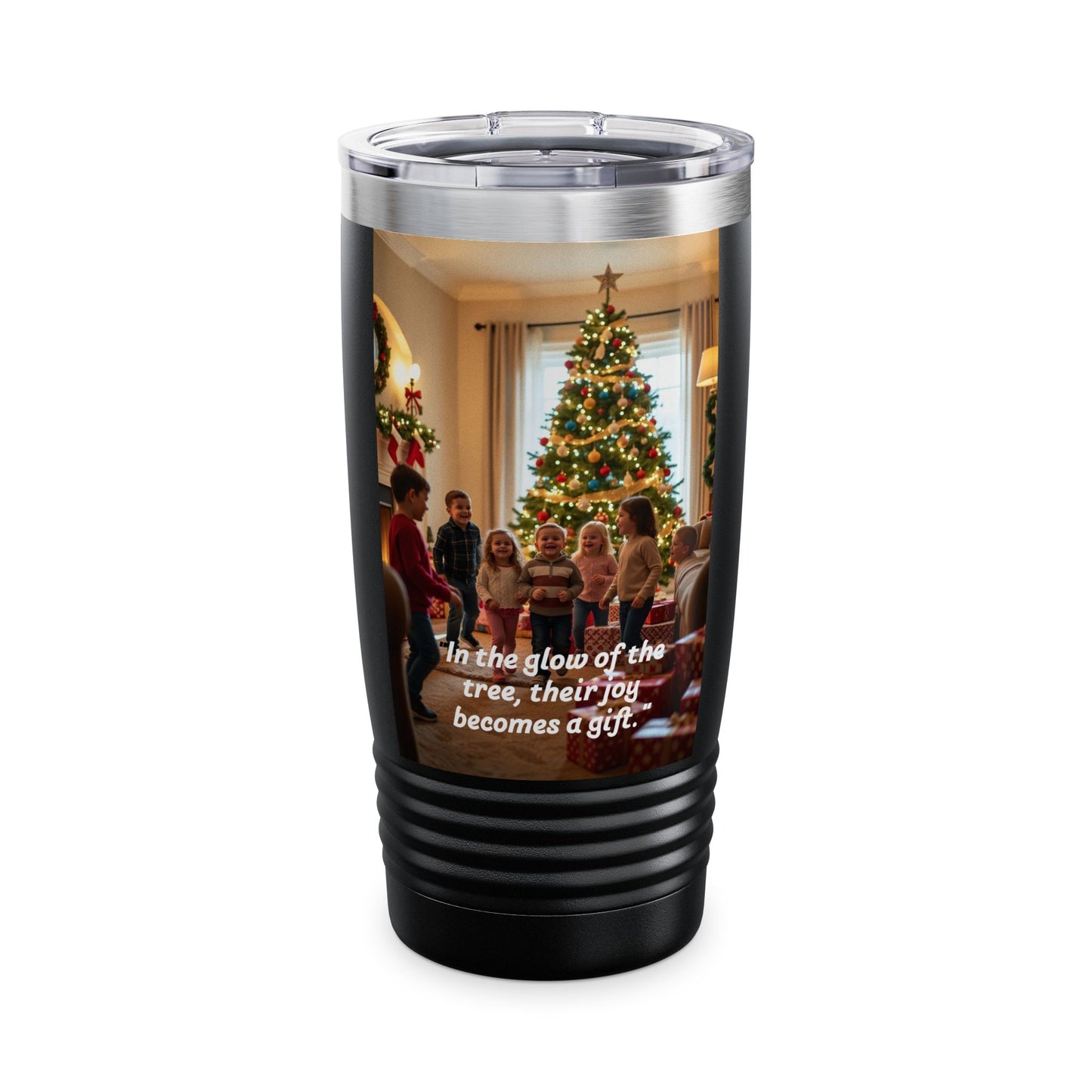 Christmas Scene Tumbler, 20oz Travel Mug, Holiday Gift, Family Gathering Cup, Joyful Memories Drinkware  334