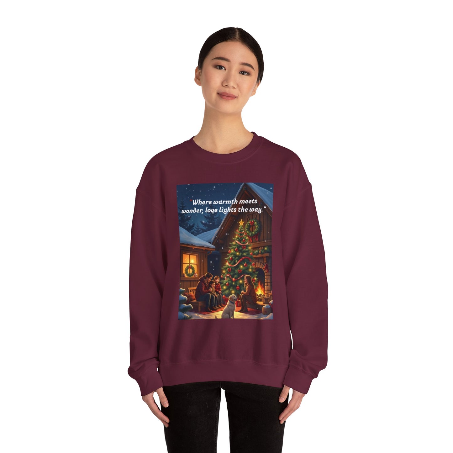 Cozy Holiday Sweatshirt | Where Warmth Meets Wonder, Christmas Gift for Winter, Family Gatherings, Festive Apparel, Seasonal Fashion