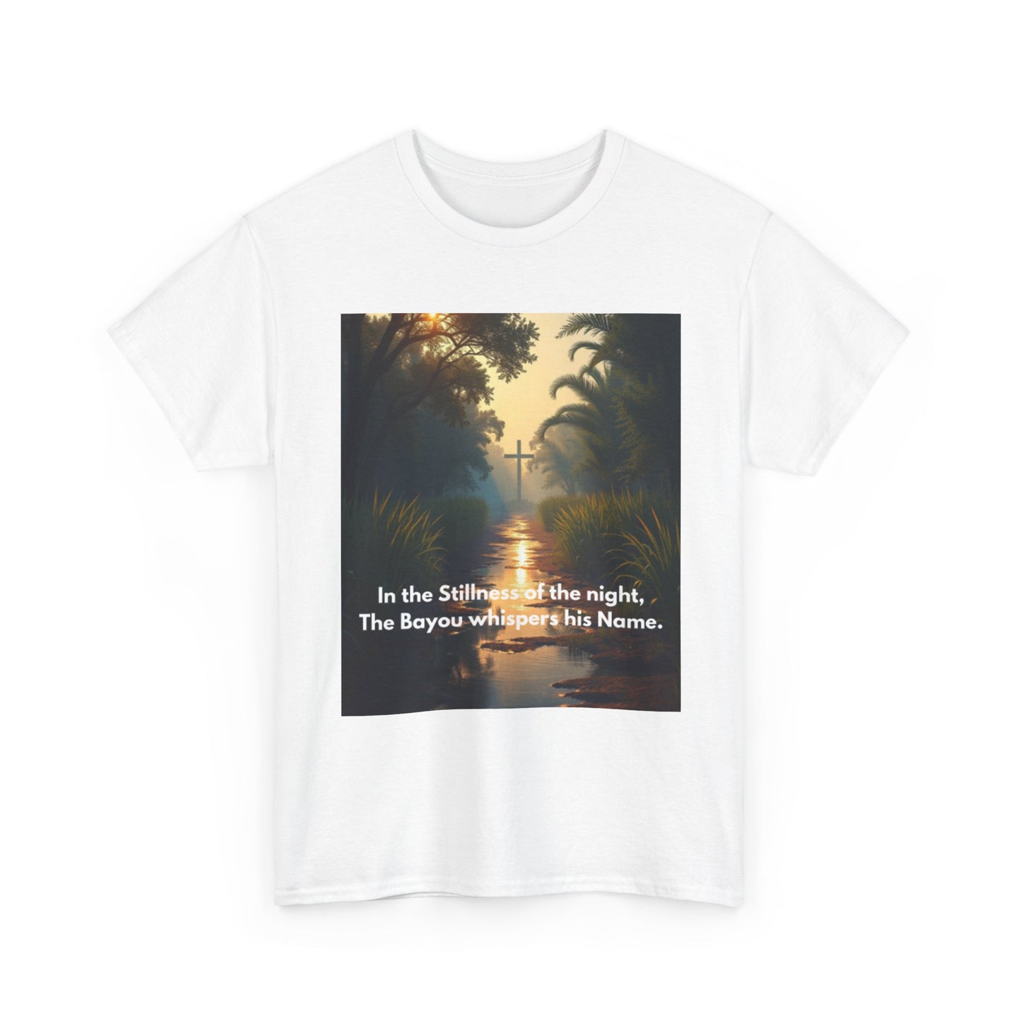 Bayou Night Scenic Tee — "In the Stillness of the night, The Bayou whispers his Name."
