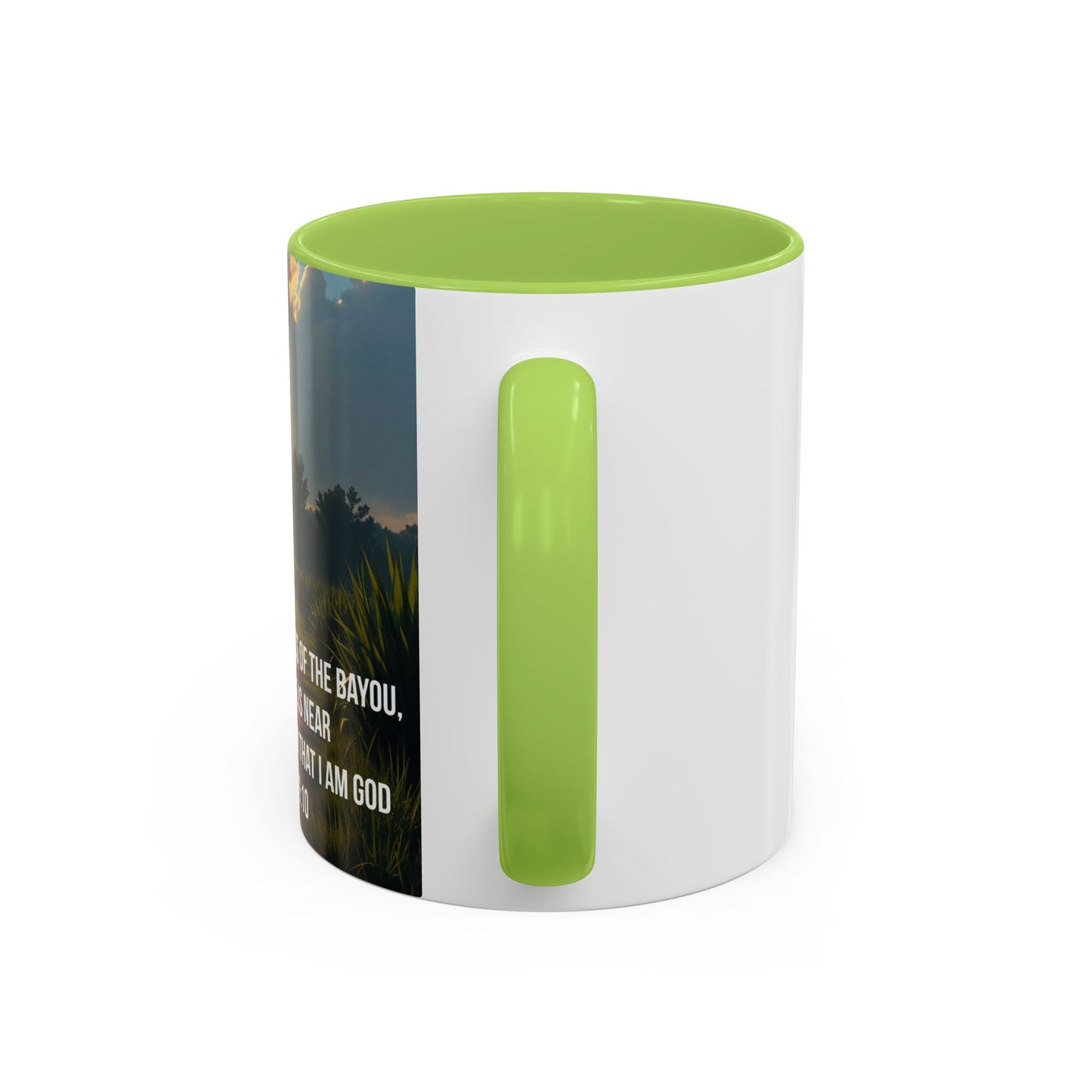 Inspirational Psalm 46:10 Coffee Mug — "Be Still" Accent Mug