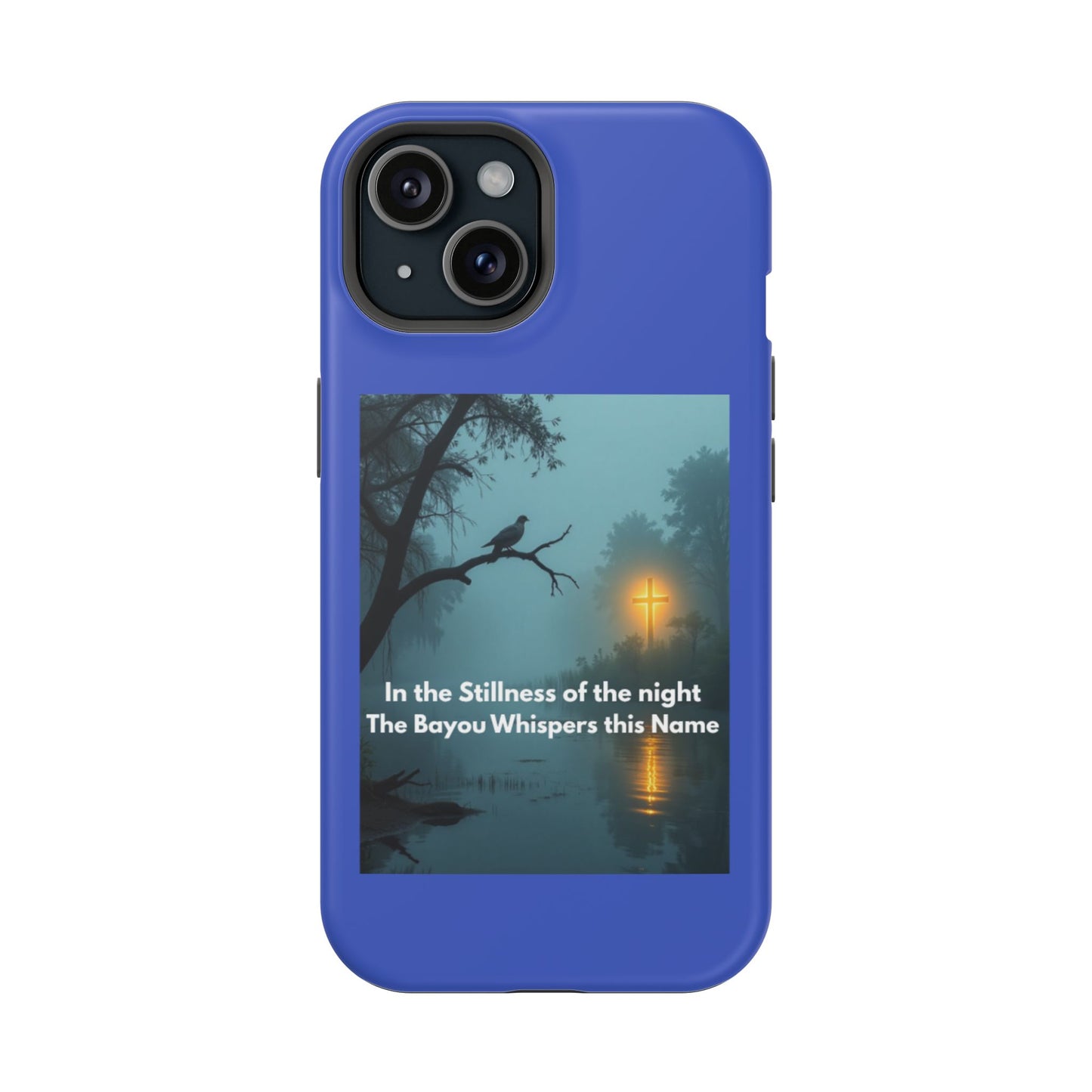 Magnetic Impact-Resistant Phone Case — Bayou Night Scene with Poem
