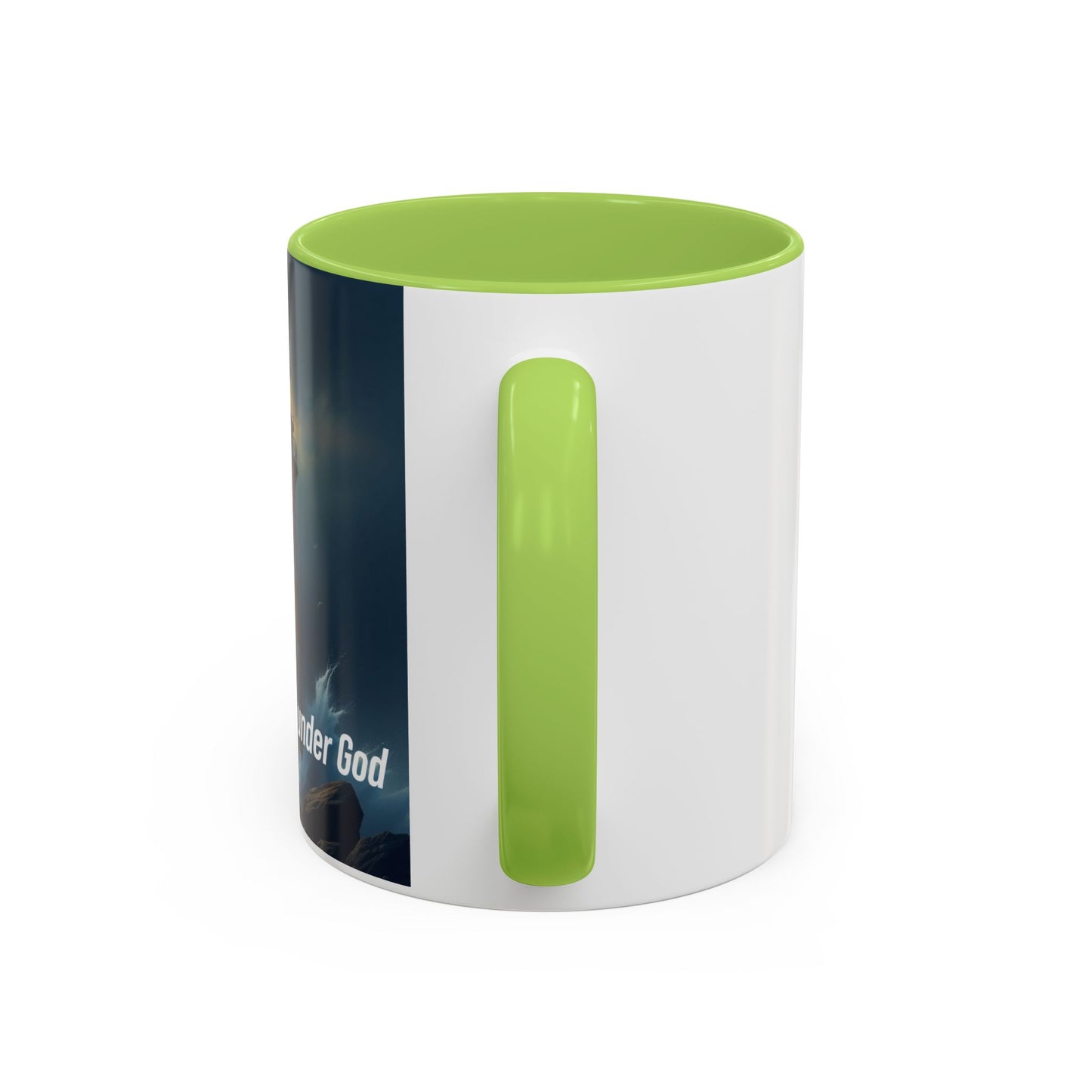 Lighthouse Coffee Mug — "One Nation Under God" Inspirational Accent Mug