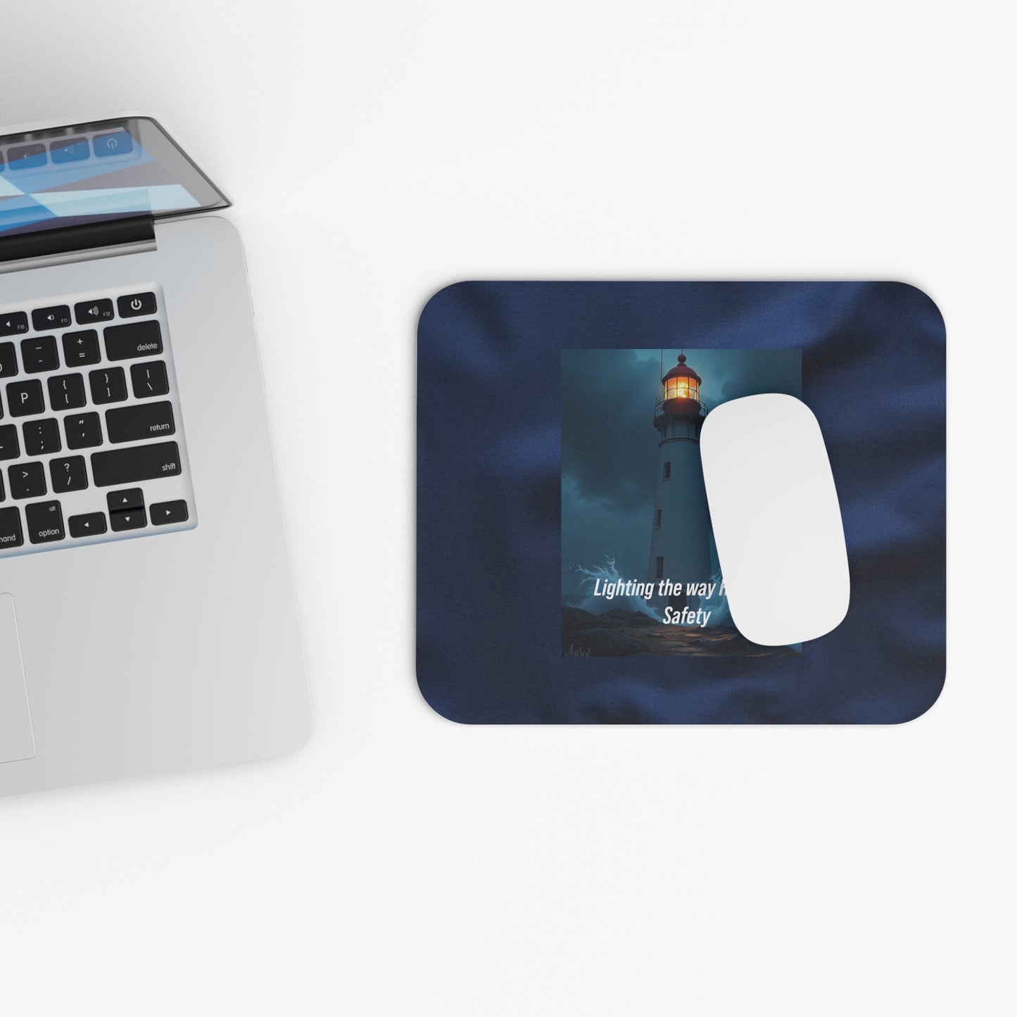 Lighthouse Mouse Pad – "Lighting the way Home to Safety" Desk Mat
