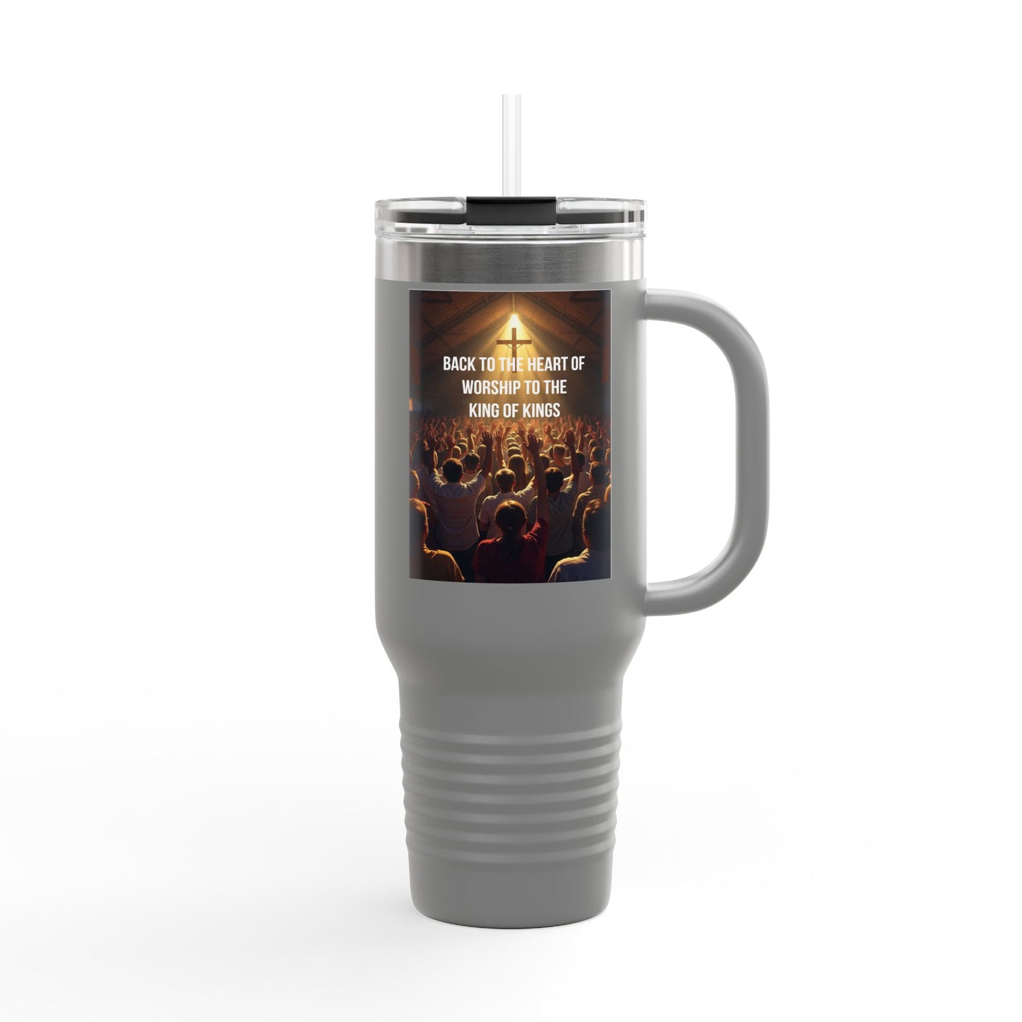 40oz Insulated Travel Mug — "Back to the Heart of Worship" Concert Design