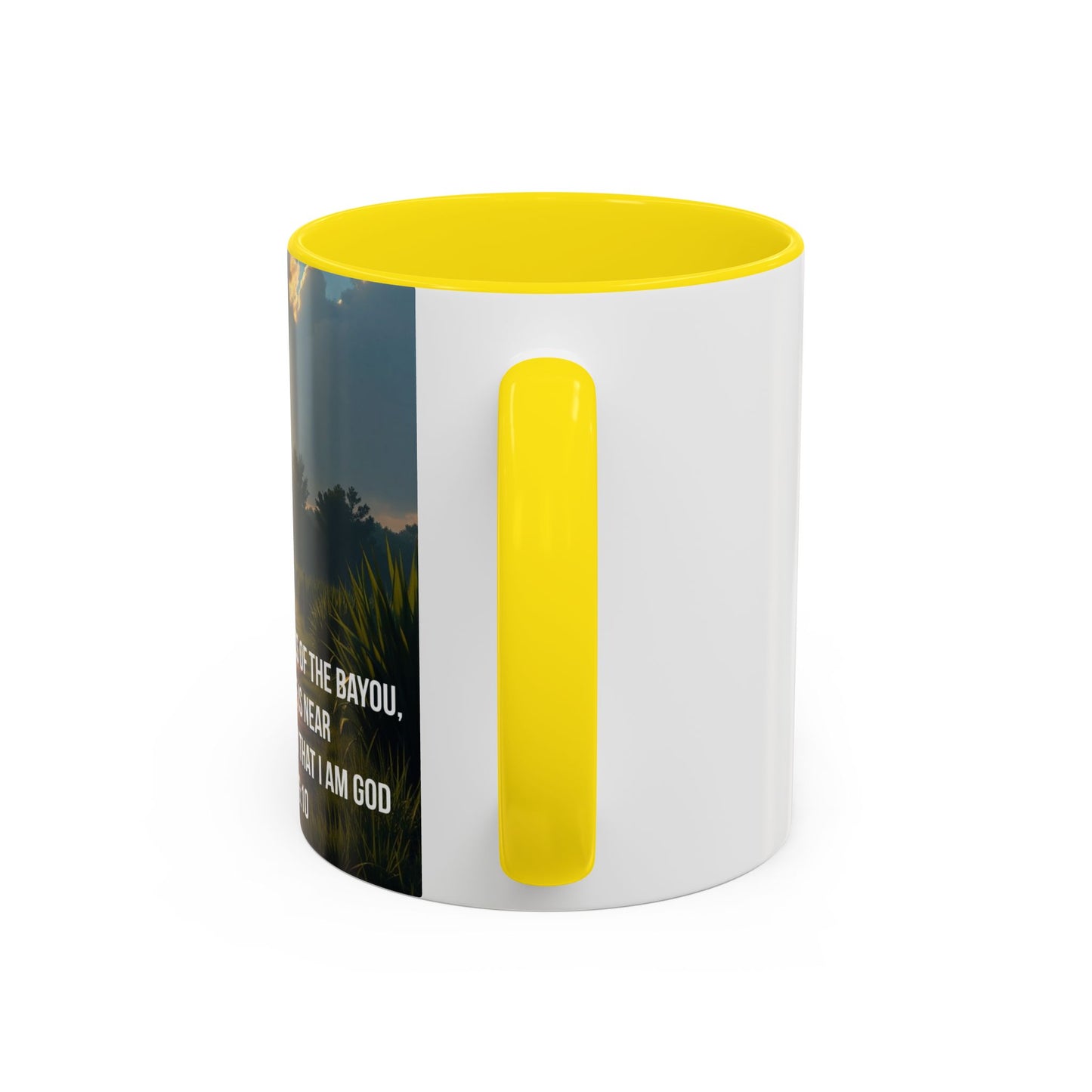 Inspirational Psalm 46:10 Coffee Mug — "Be Still" Accent Mug